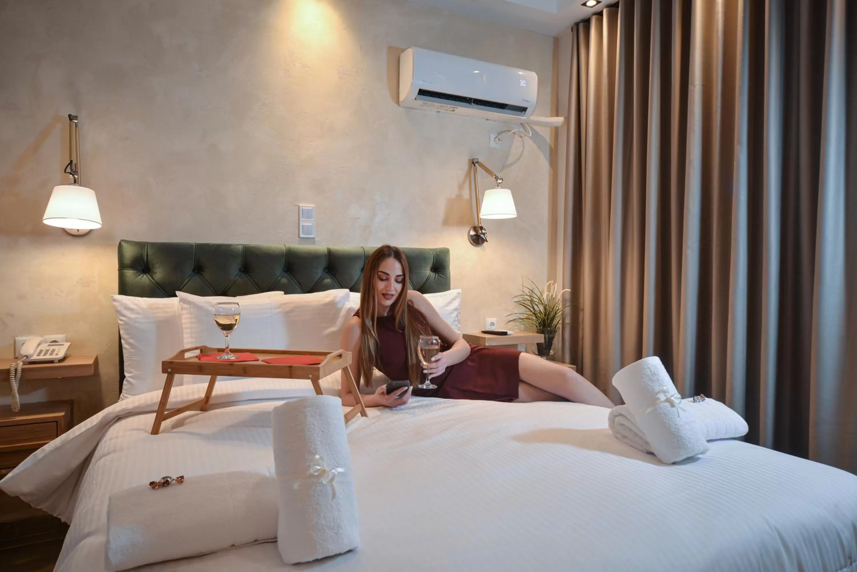 Bedroom, Bed in Anixi Hotel by AP