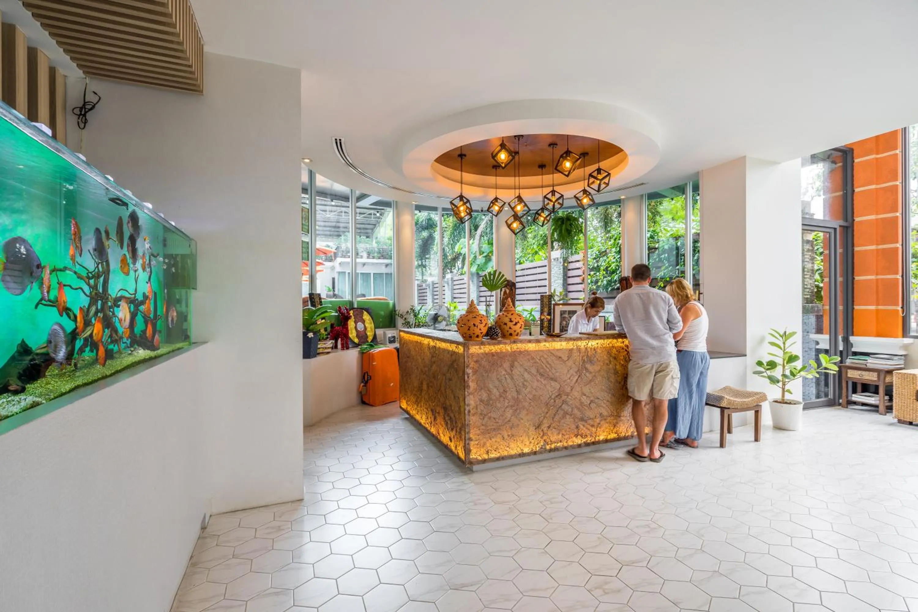 Lobby or reception in Baan Suwantawe