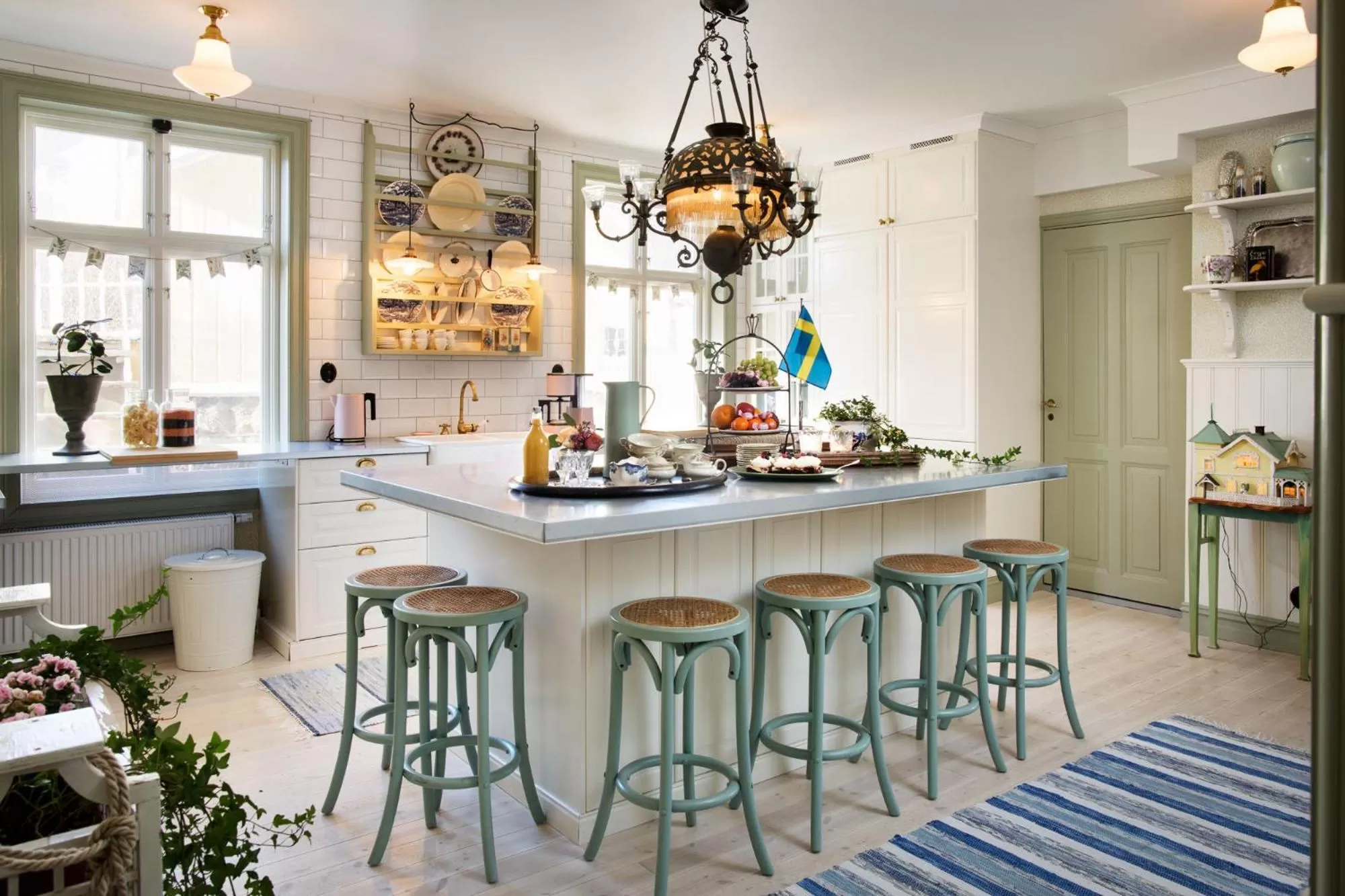 kitchen in Strandflickornas Annex Gula Villan