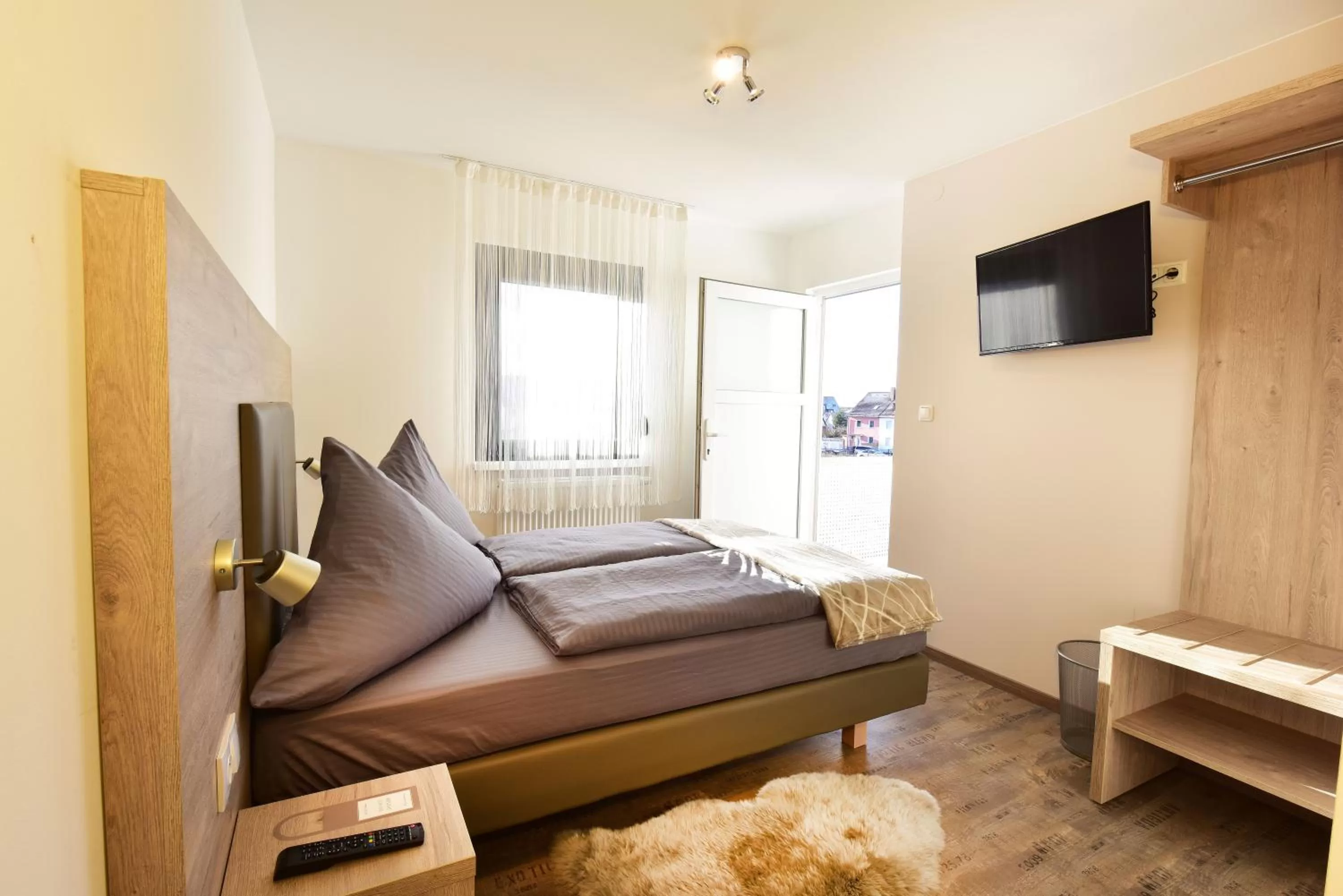 Bed in 1a Gästehaus am Hafen