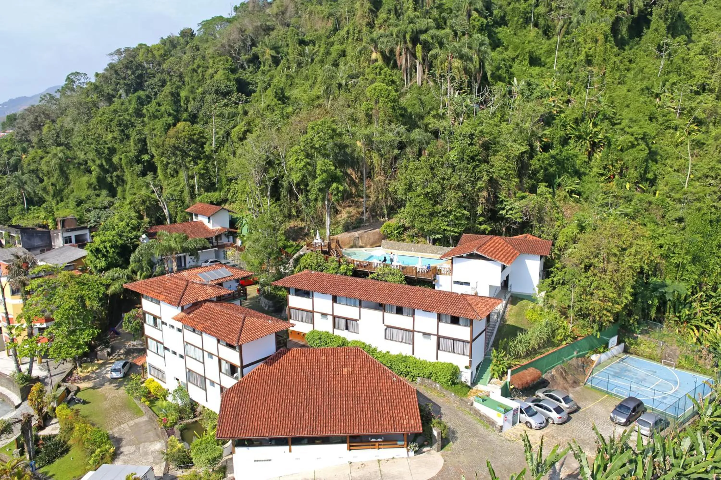 Bird's eye view in Hotel Coquille