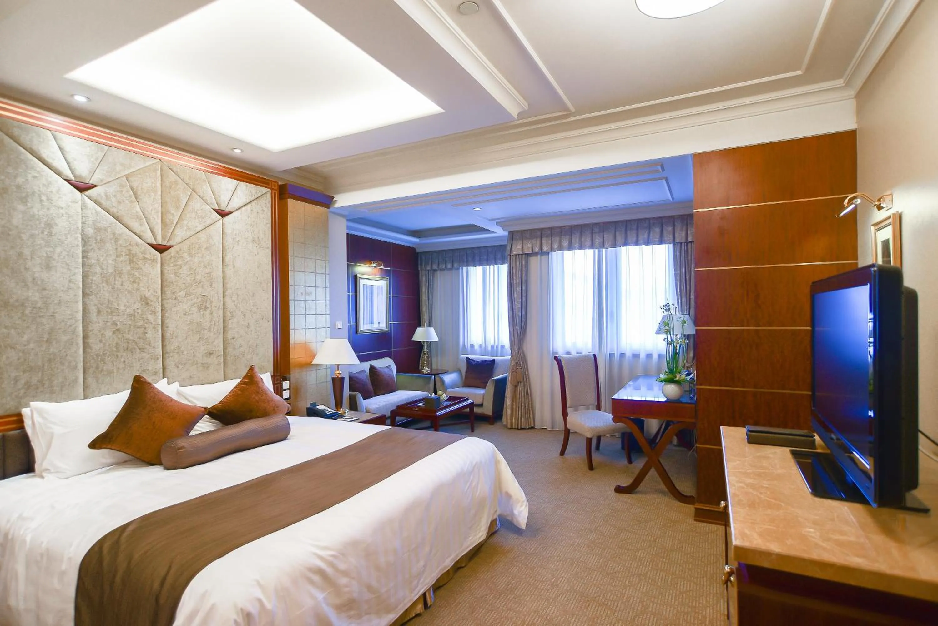 Bed in Xijiao State Guest Hotel