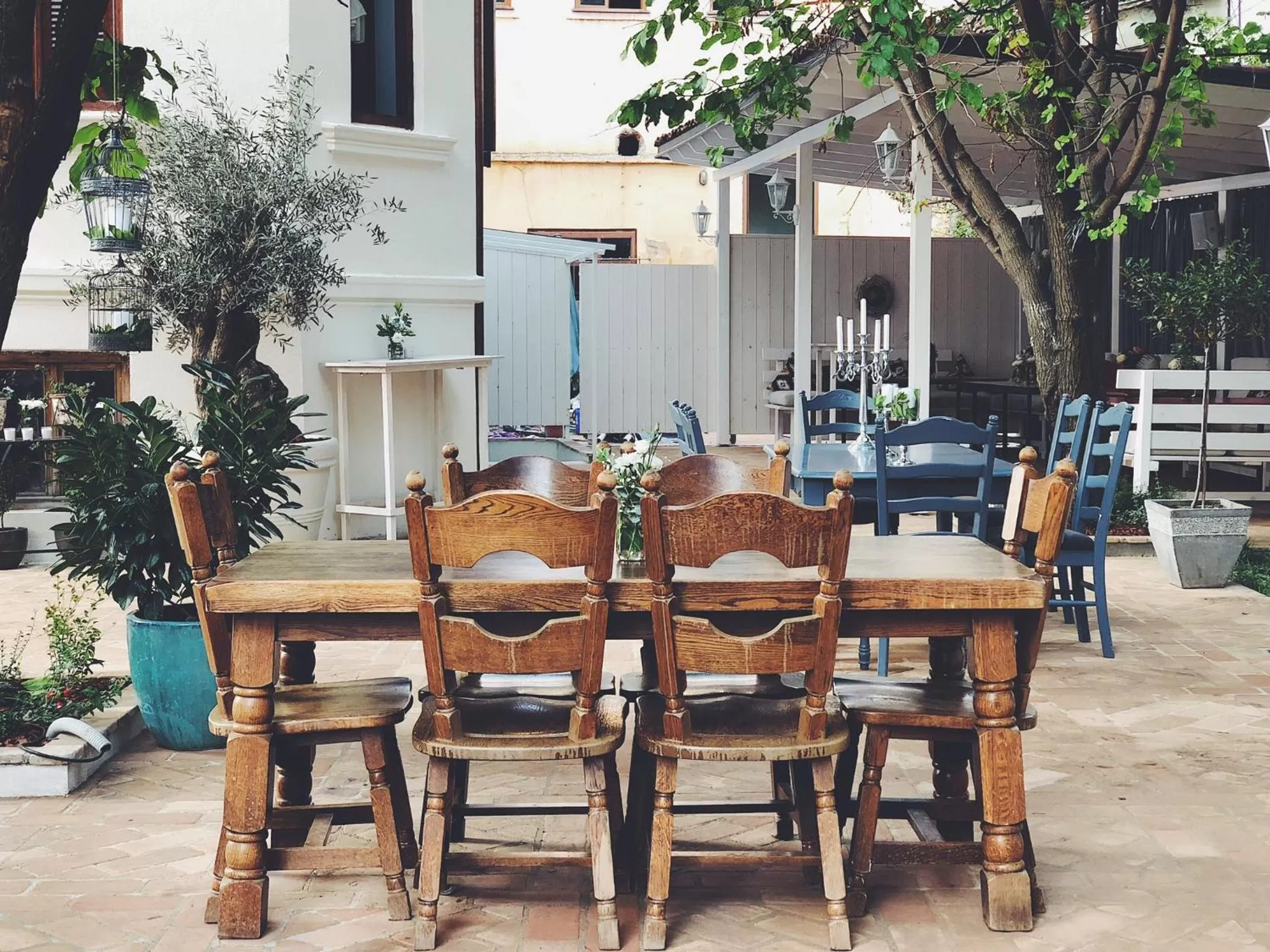 Patio in Garden Villa Boutique Hotel