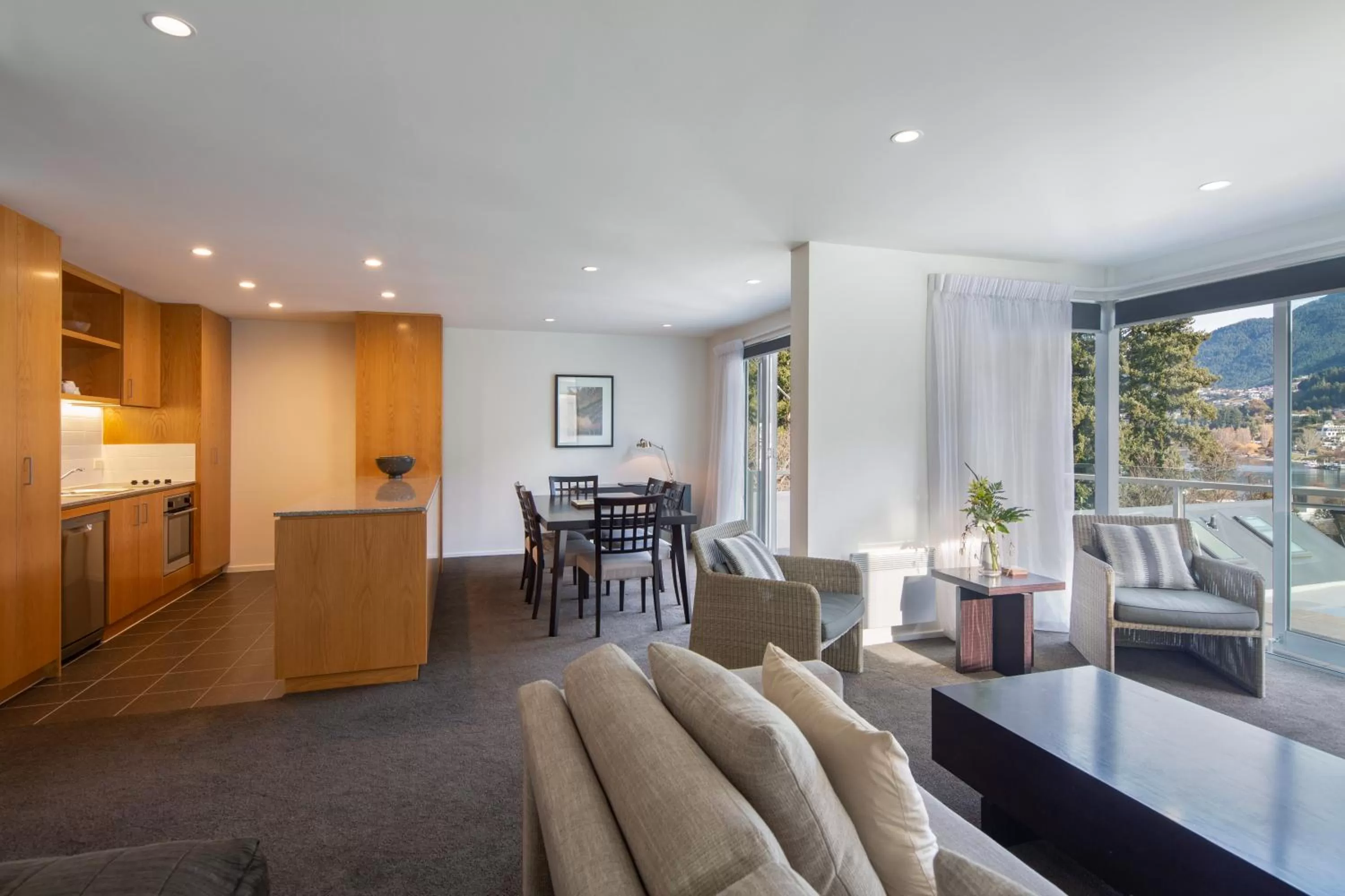 Living room in Blue Peaks Apartments