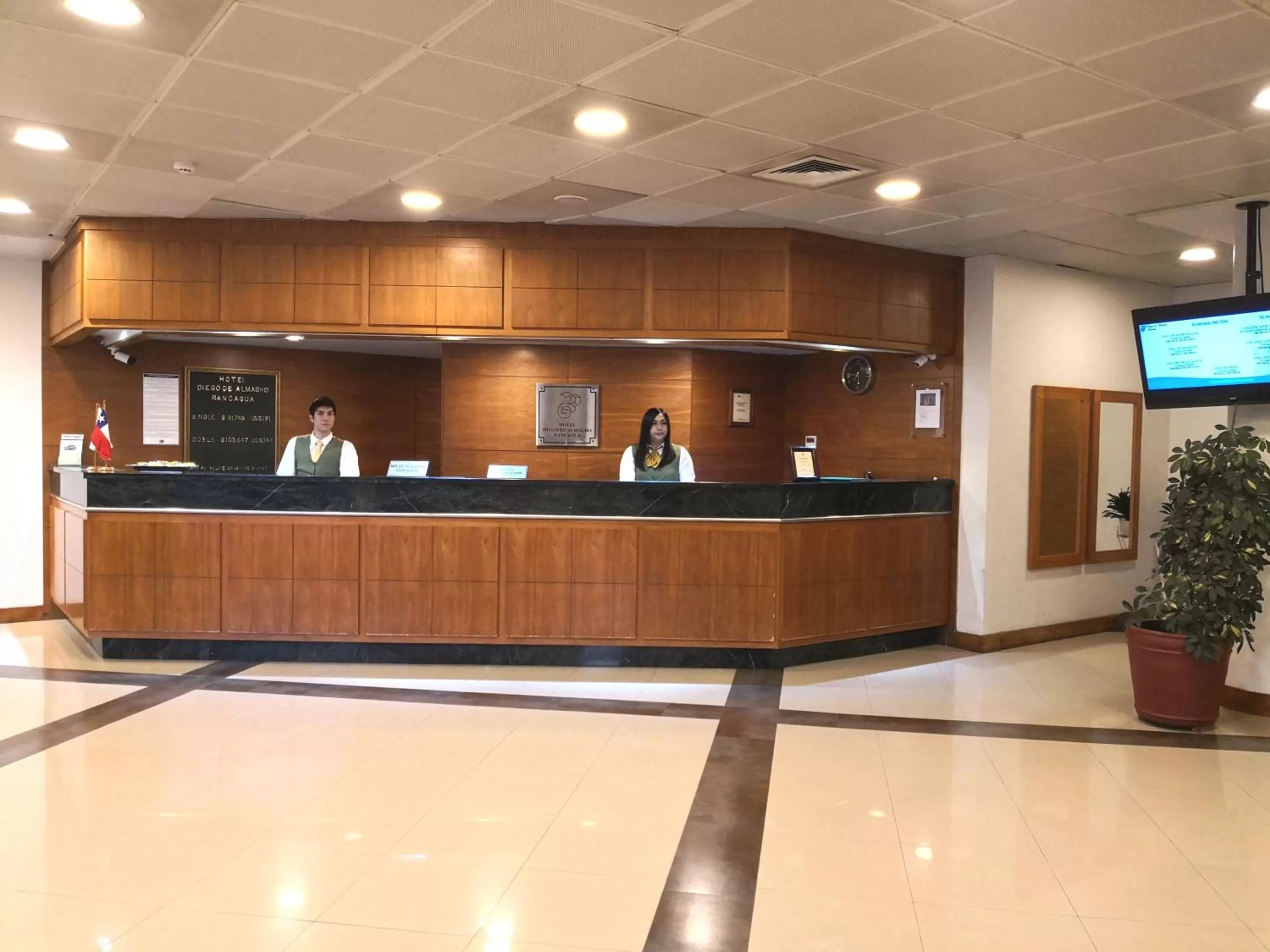 Lobby or reception in Hotel Diego De Almagro Rancagua