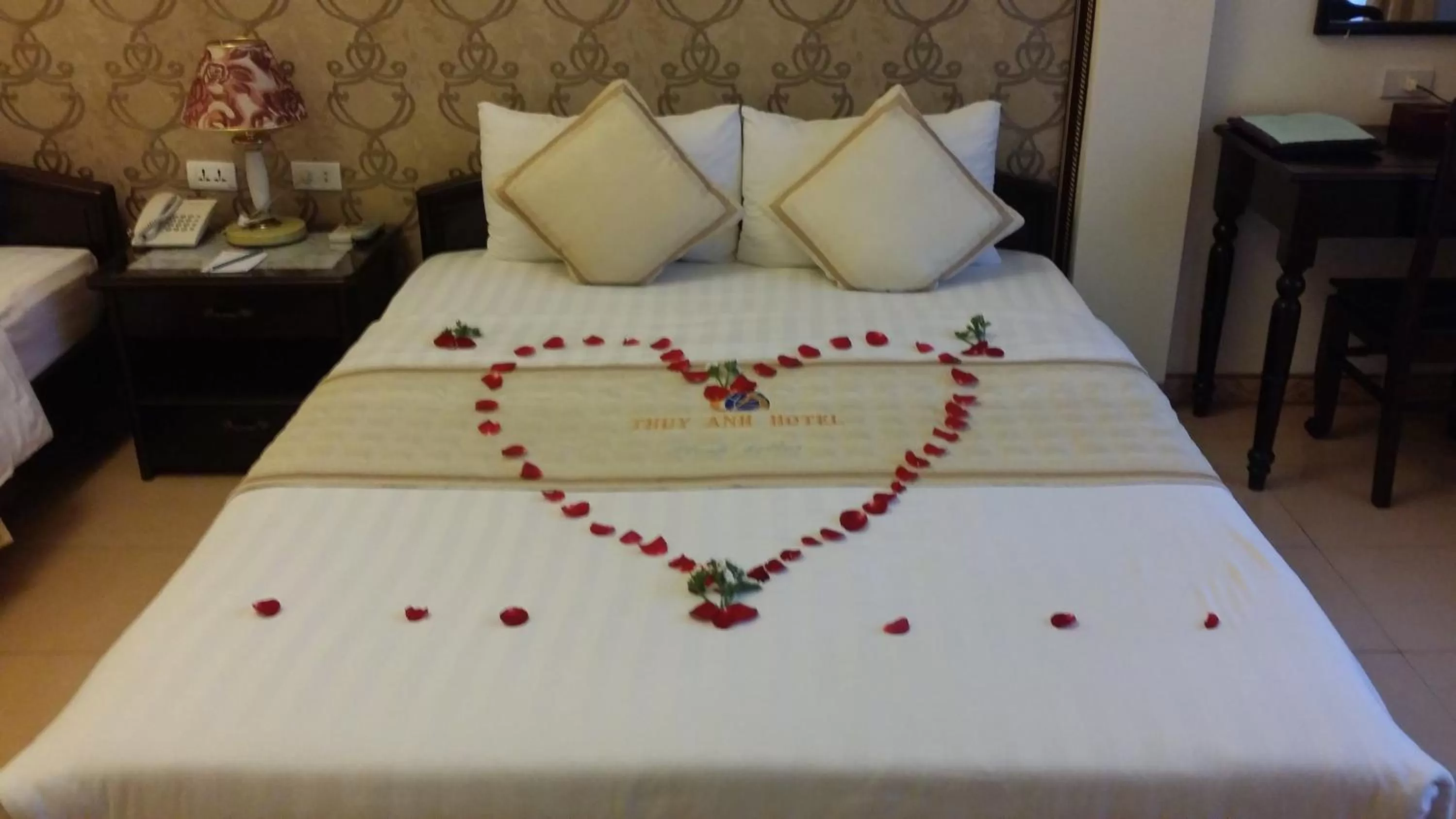 Bed in Thuy Anh Hotel