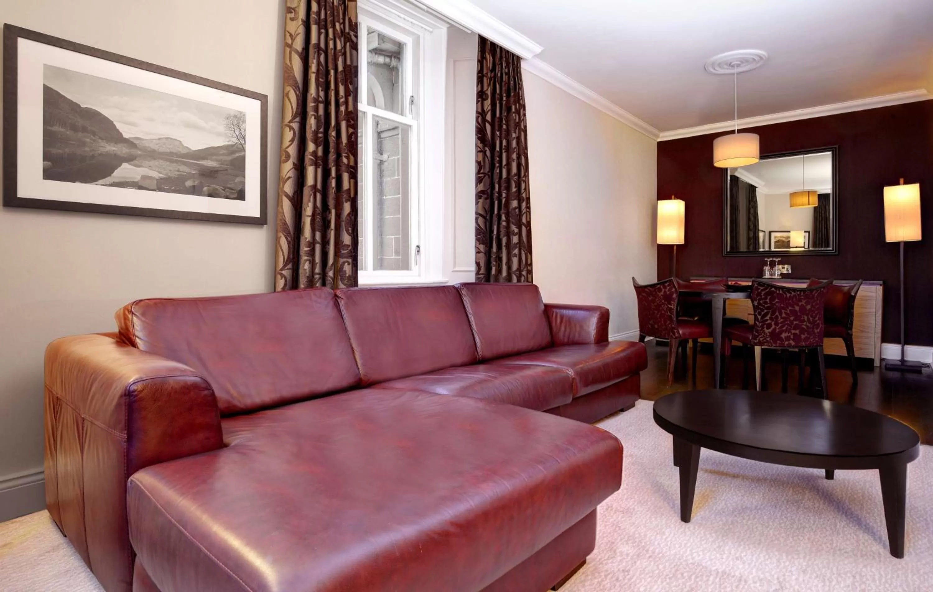 Living room in DoubleTree by Hilton Dunblane Hydro Hotel