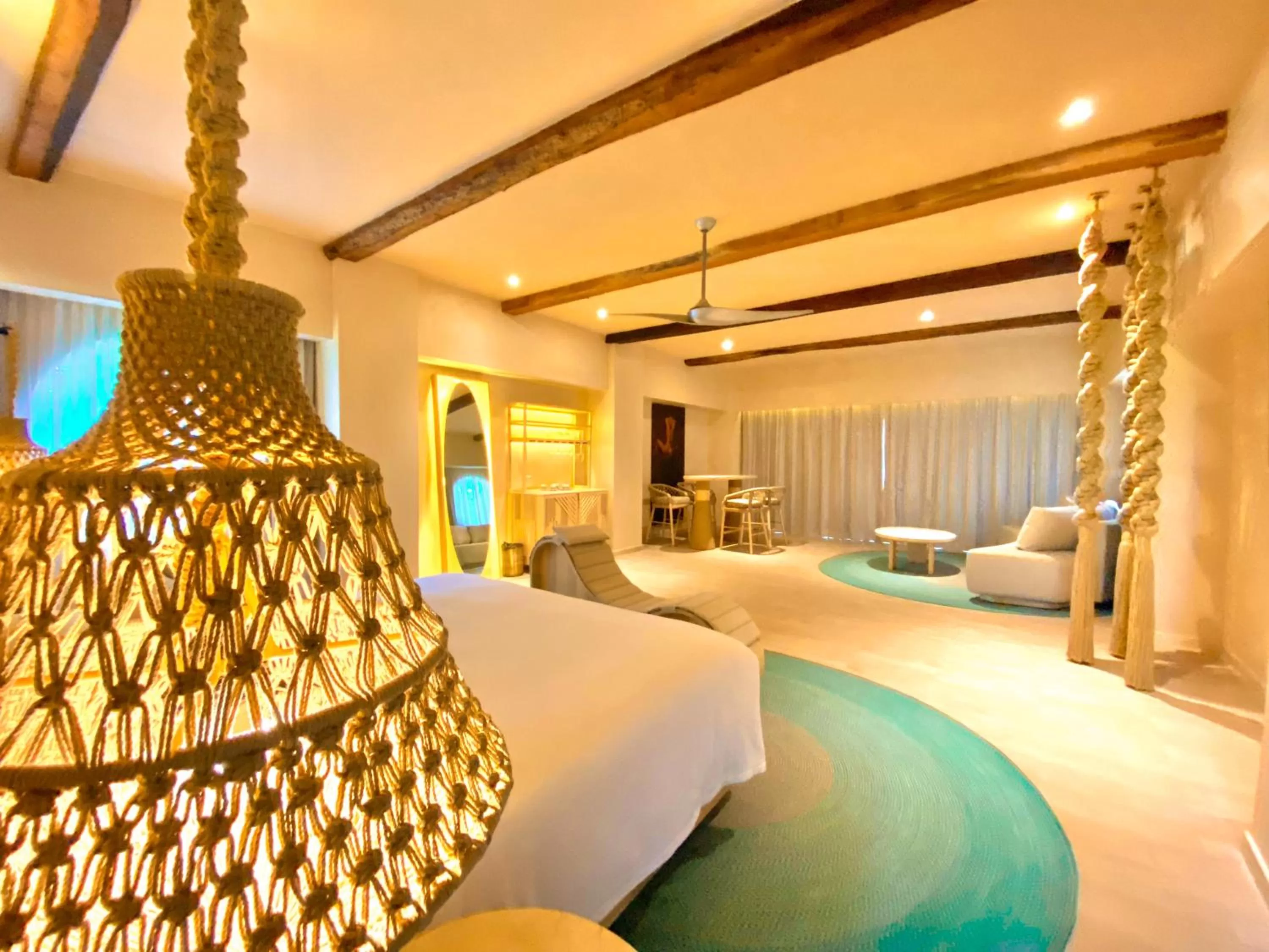 Bed in Hotel Shibari - Restaurant & Cenote Club