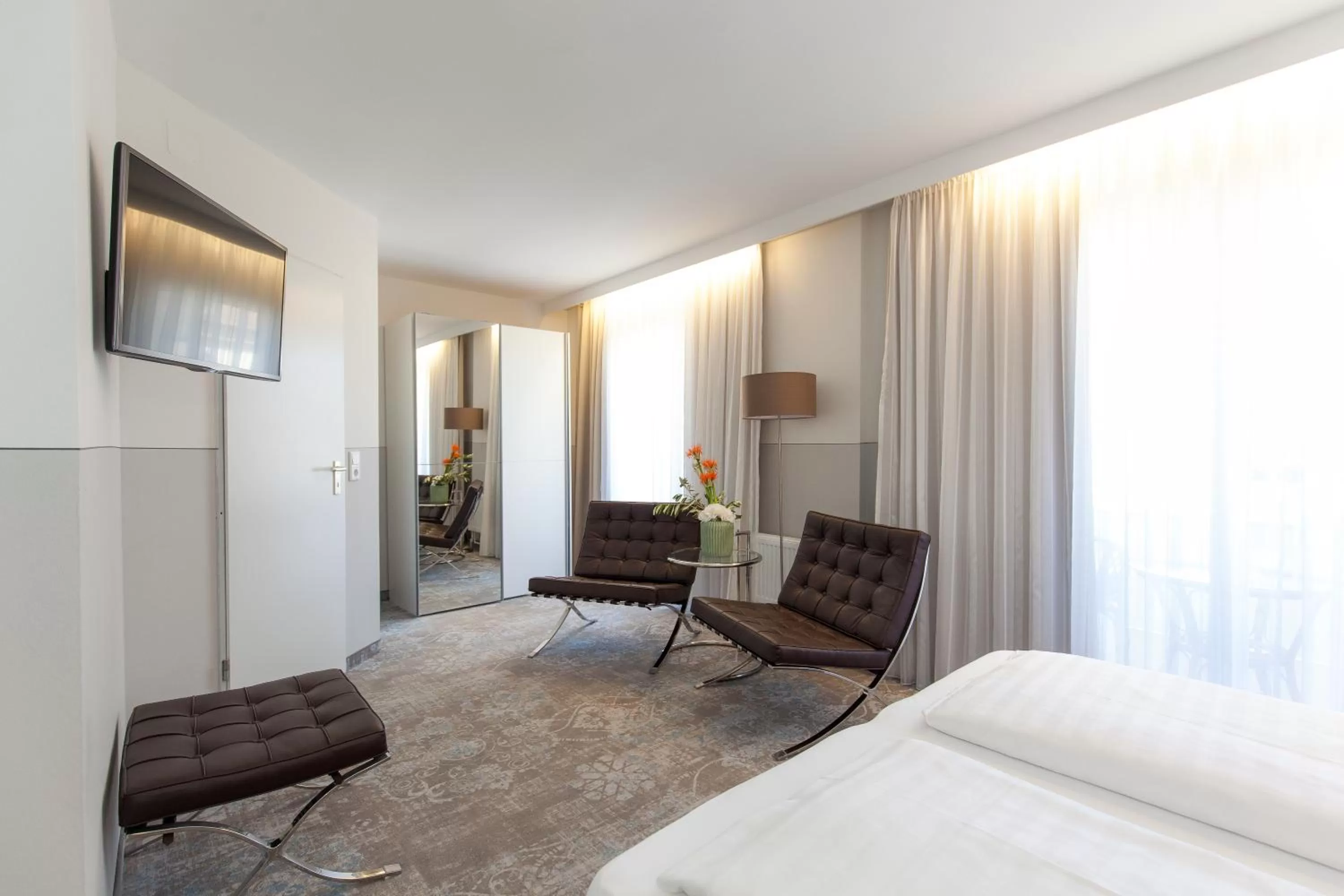 Photo of the whole room, Bed in Franziskaner