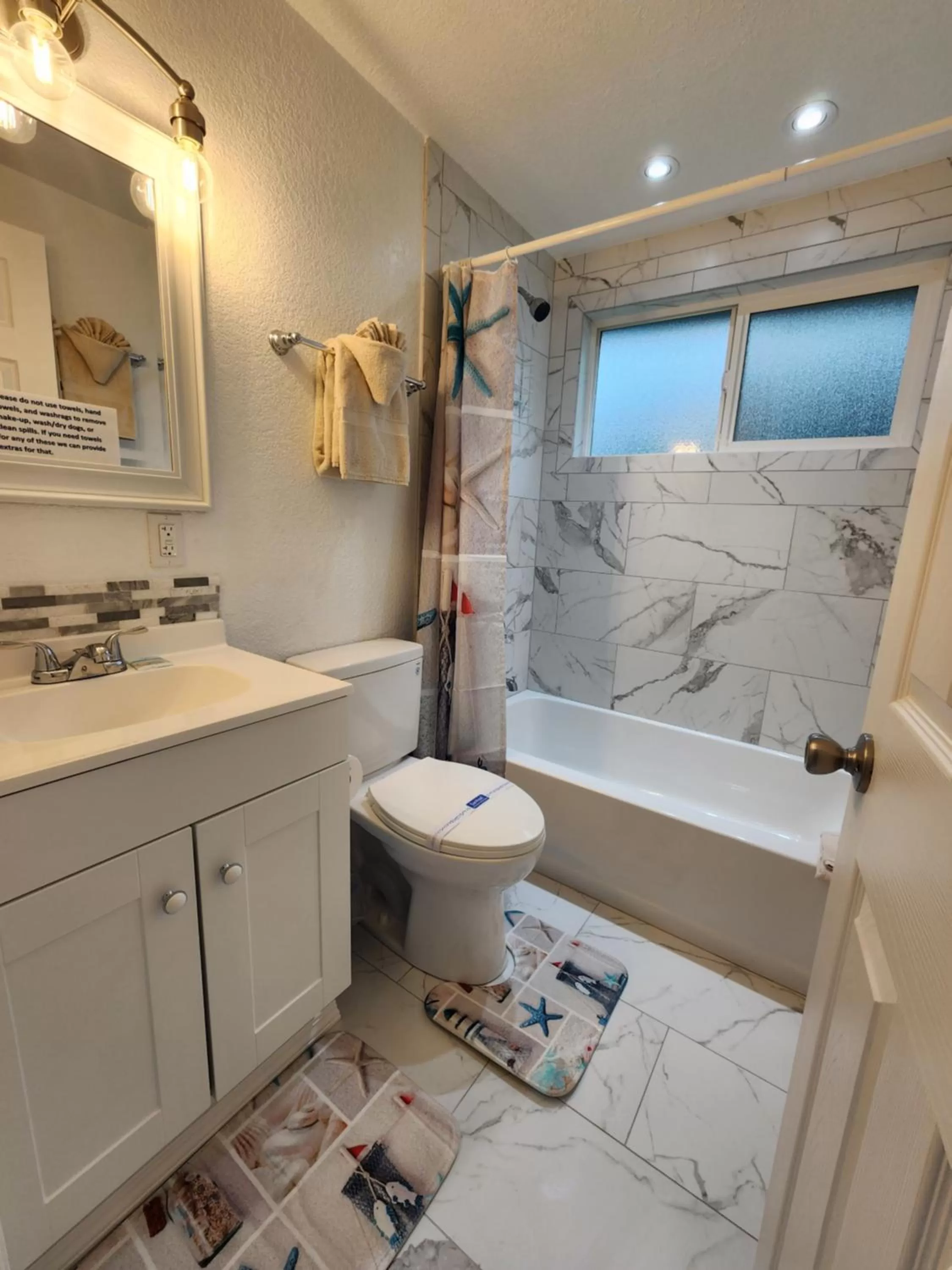 Bathroom in Plainview Motel