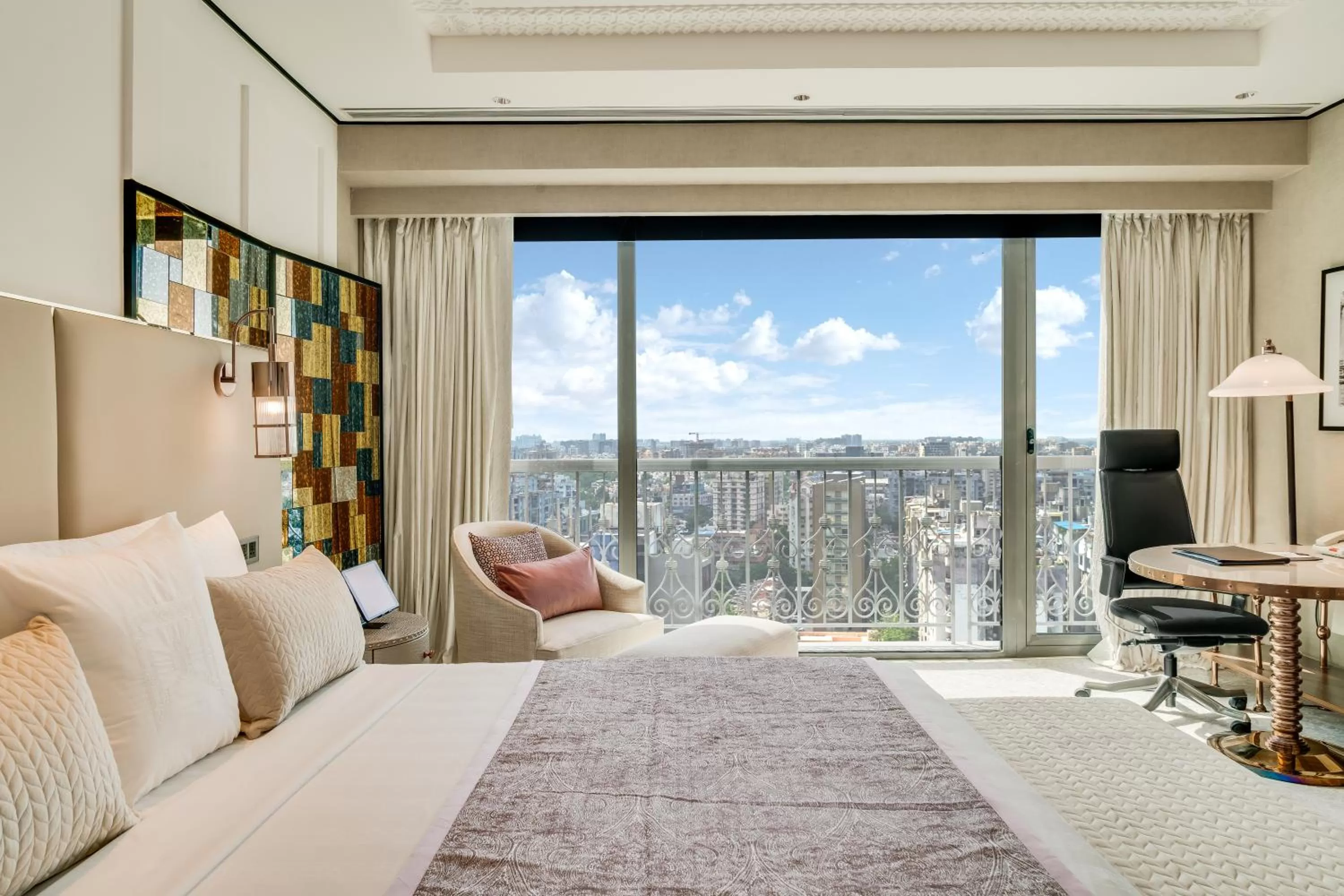 View (from property/room), Bed in ITC Narmada, a Luxury Collection Hotel, Ahmedabad