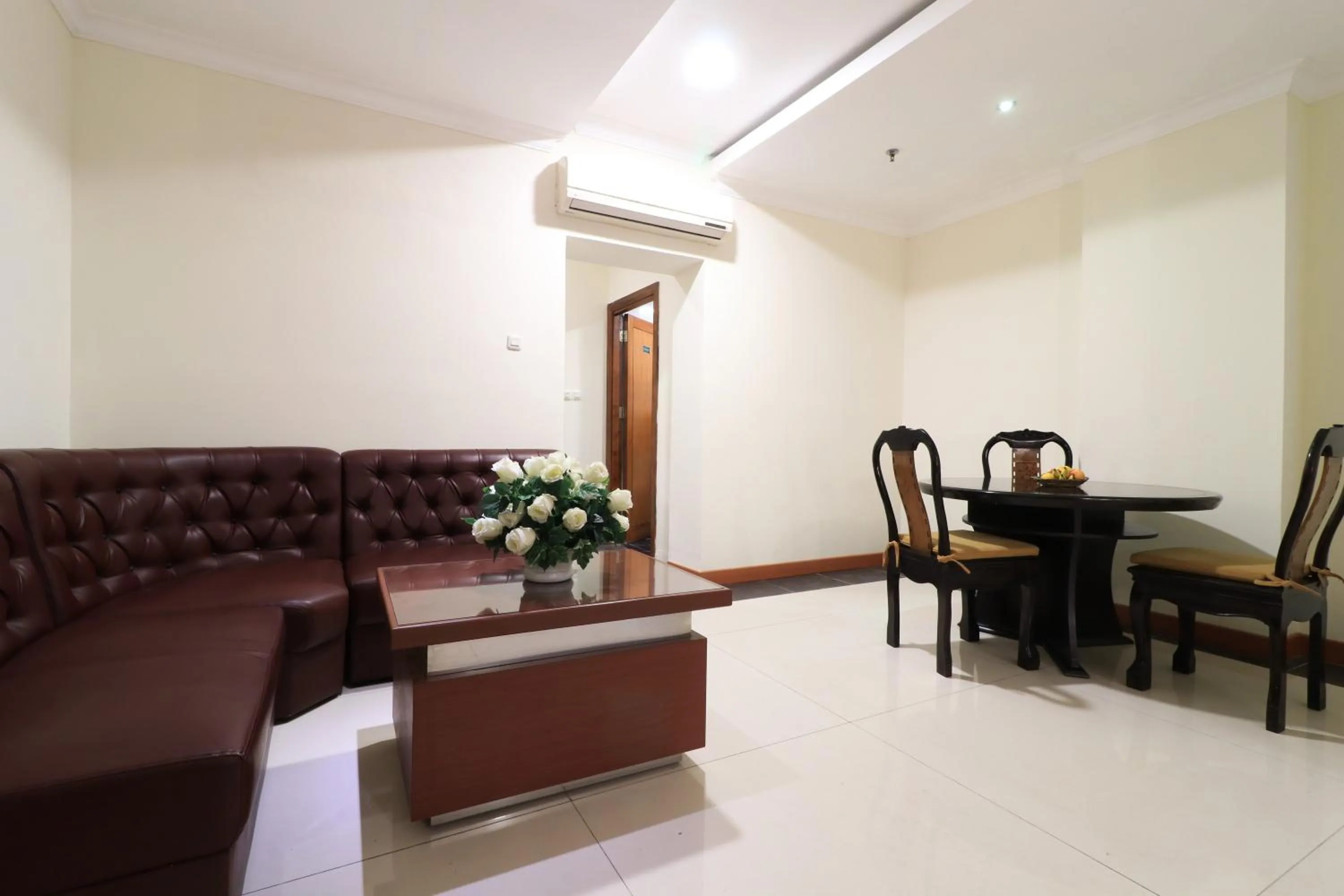 Seating area in Coins Hotel Jakarta