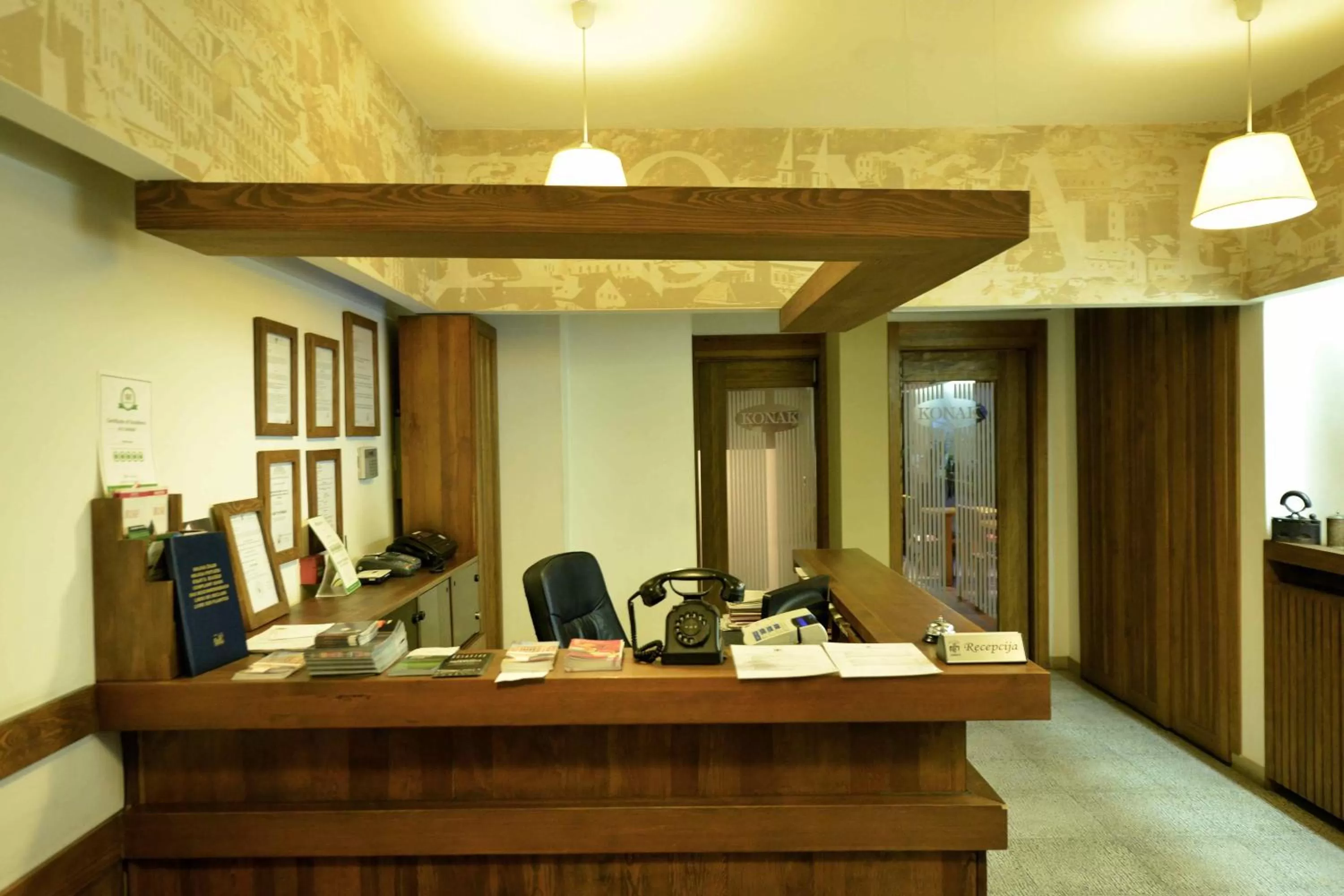 Lobby or reception in Garni Hotel Konak