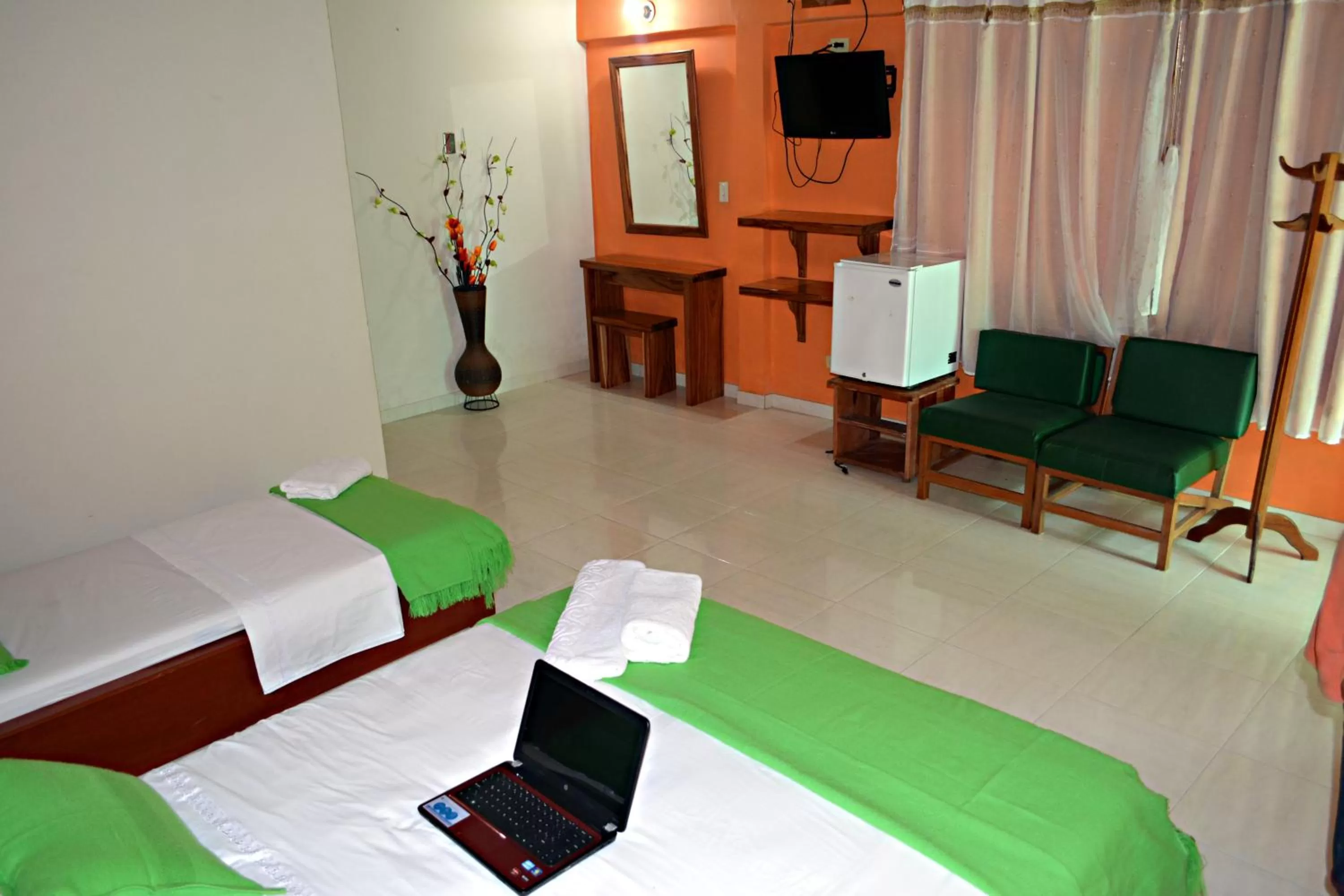 Photo of the whole room, Bed in Cabañas Yakuruna