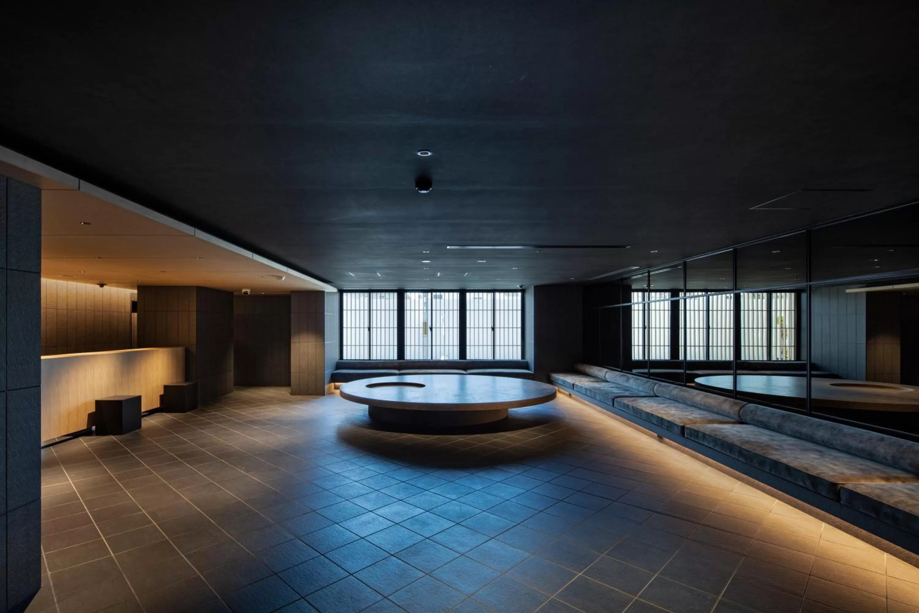 Lobby or reception in hotel tou nishinotoin kyoto