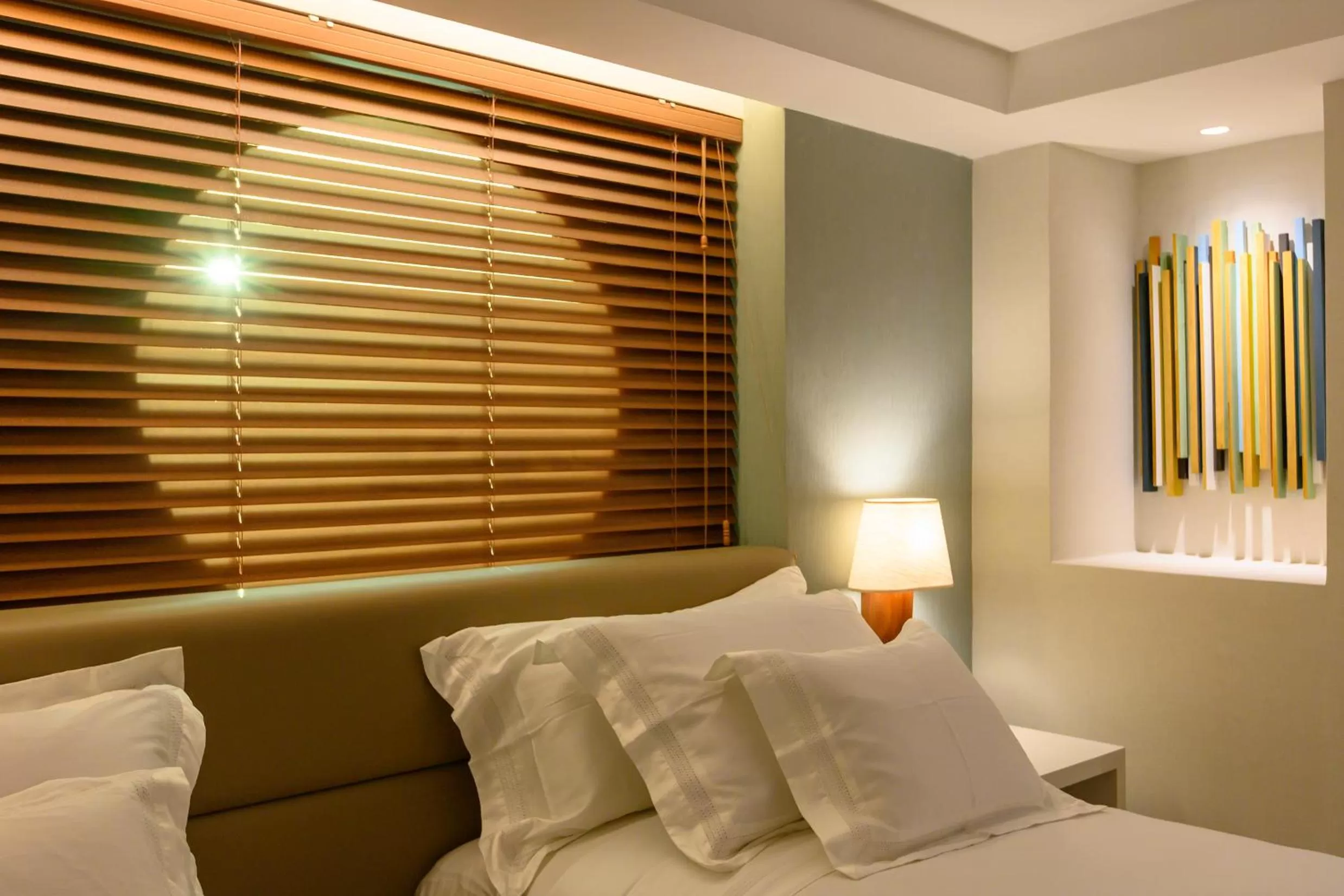 Bed in Vogal Luxury Beach Hotel & SPA