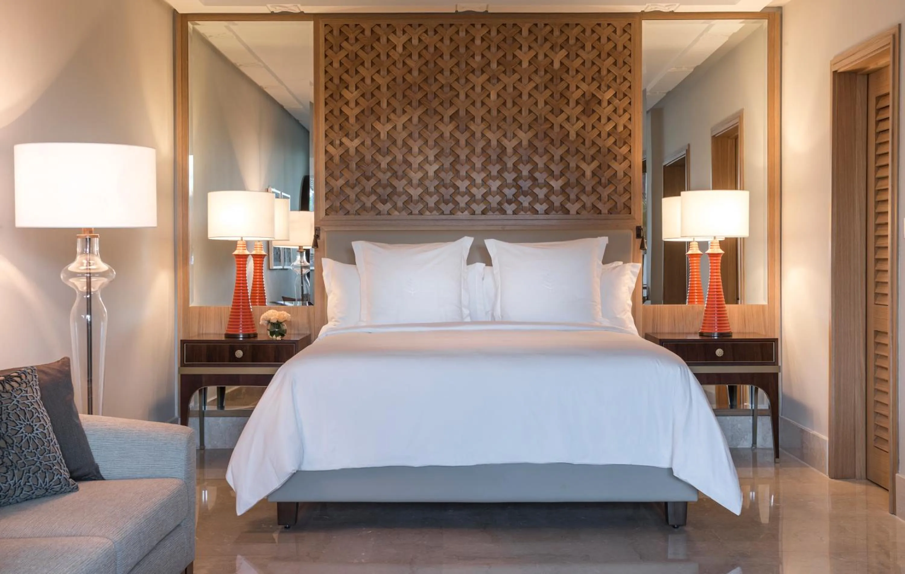 Bed in Four Seasons Hotel Tunis