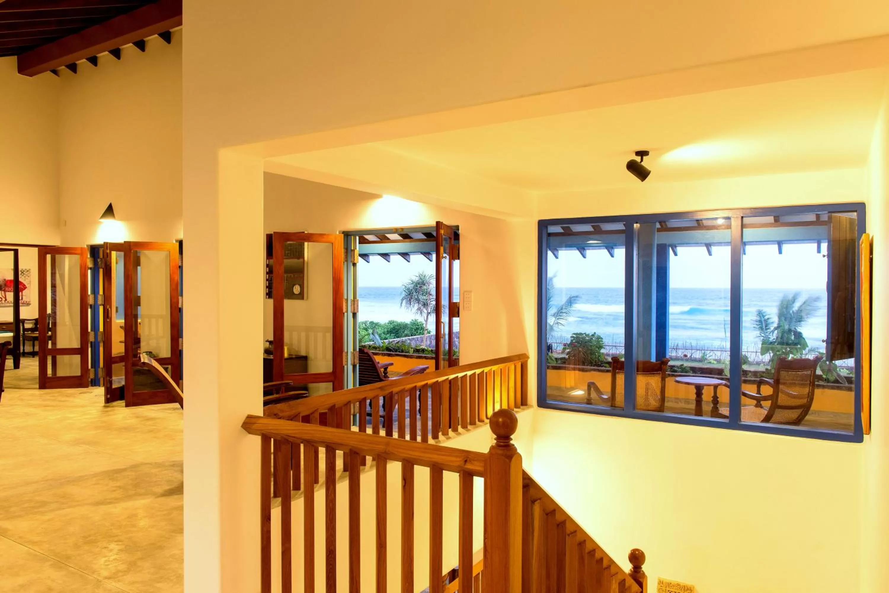 Beach in Villa Atulya at Ocean's edge