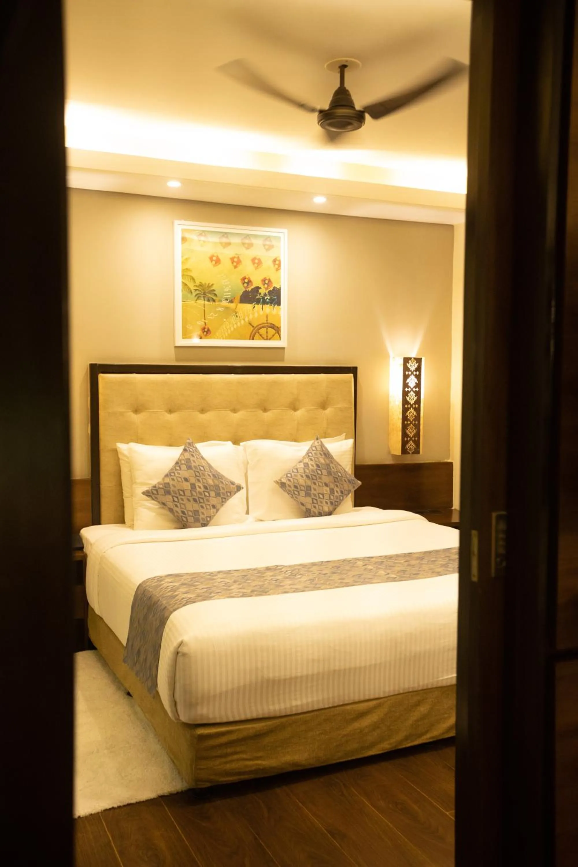 Bed in Deltin Suites