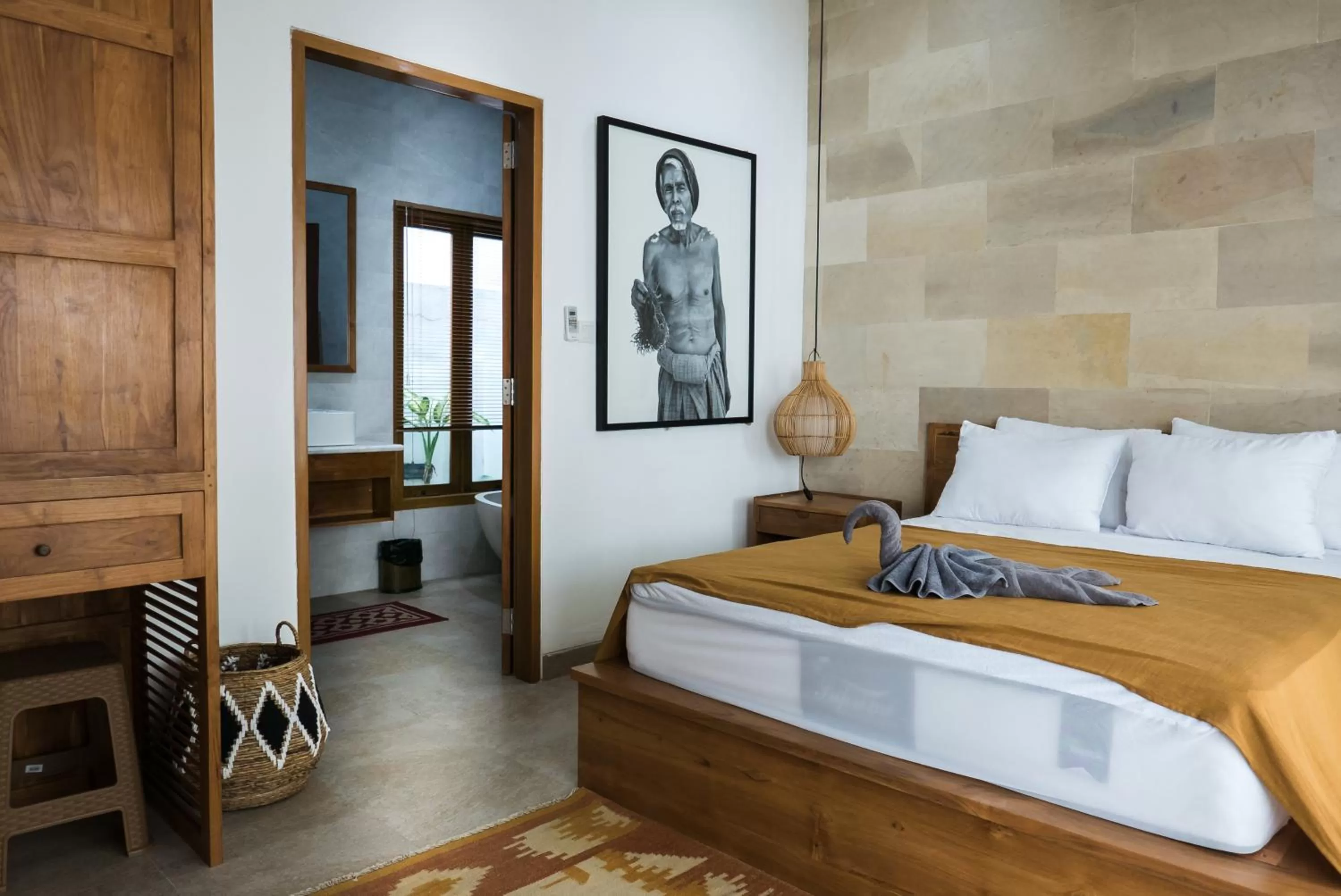 Bed in Puspa Ayu Villas & Apartments