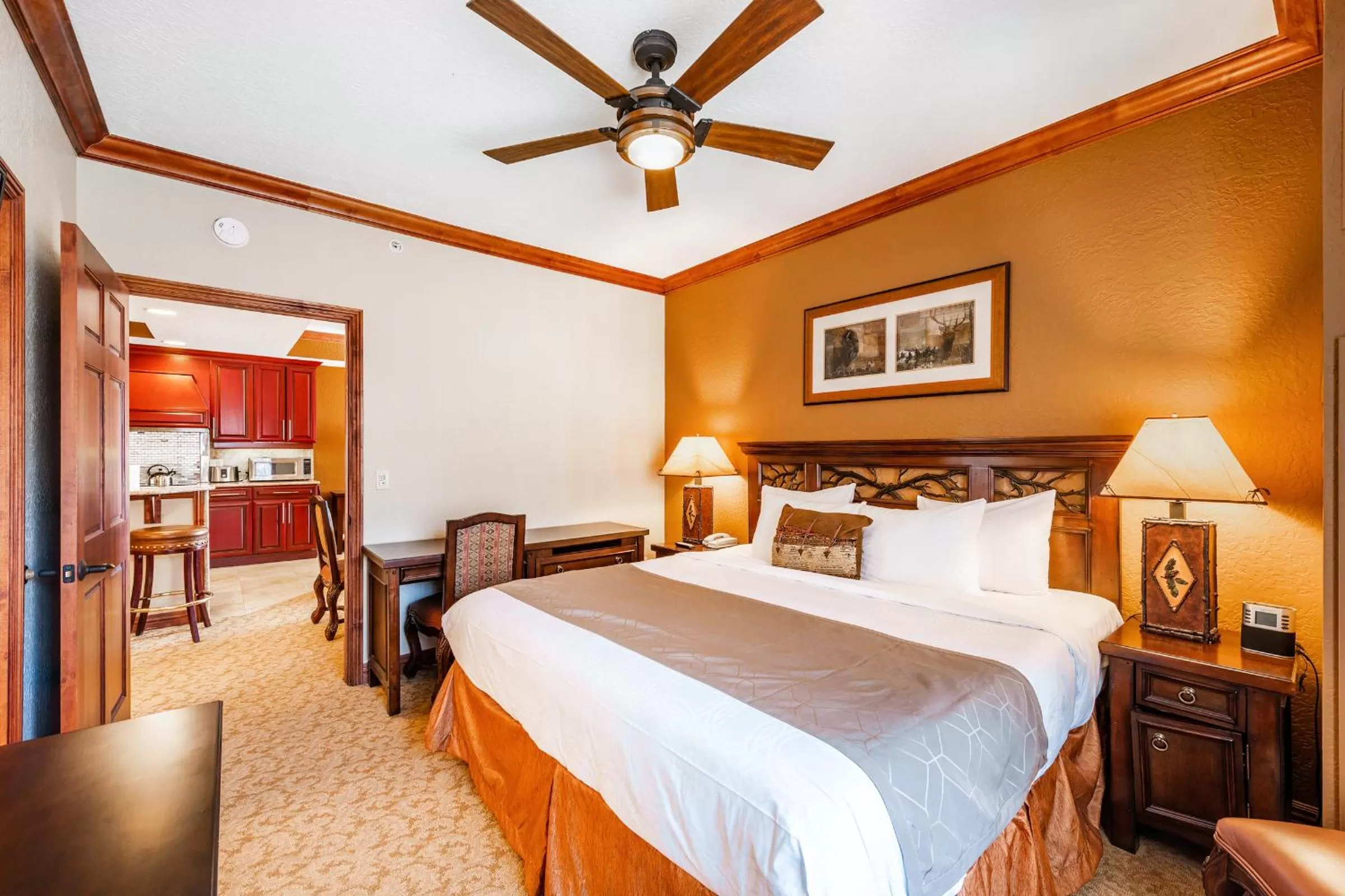 Bed in Condos at Canyons Resort by White Pines