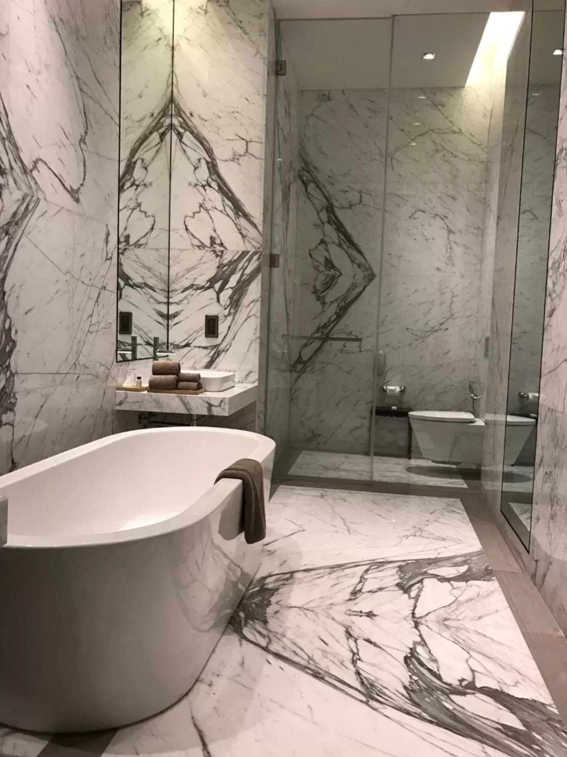 Bathroom in Roseate House New Delhi