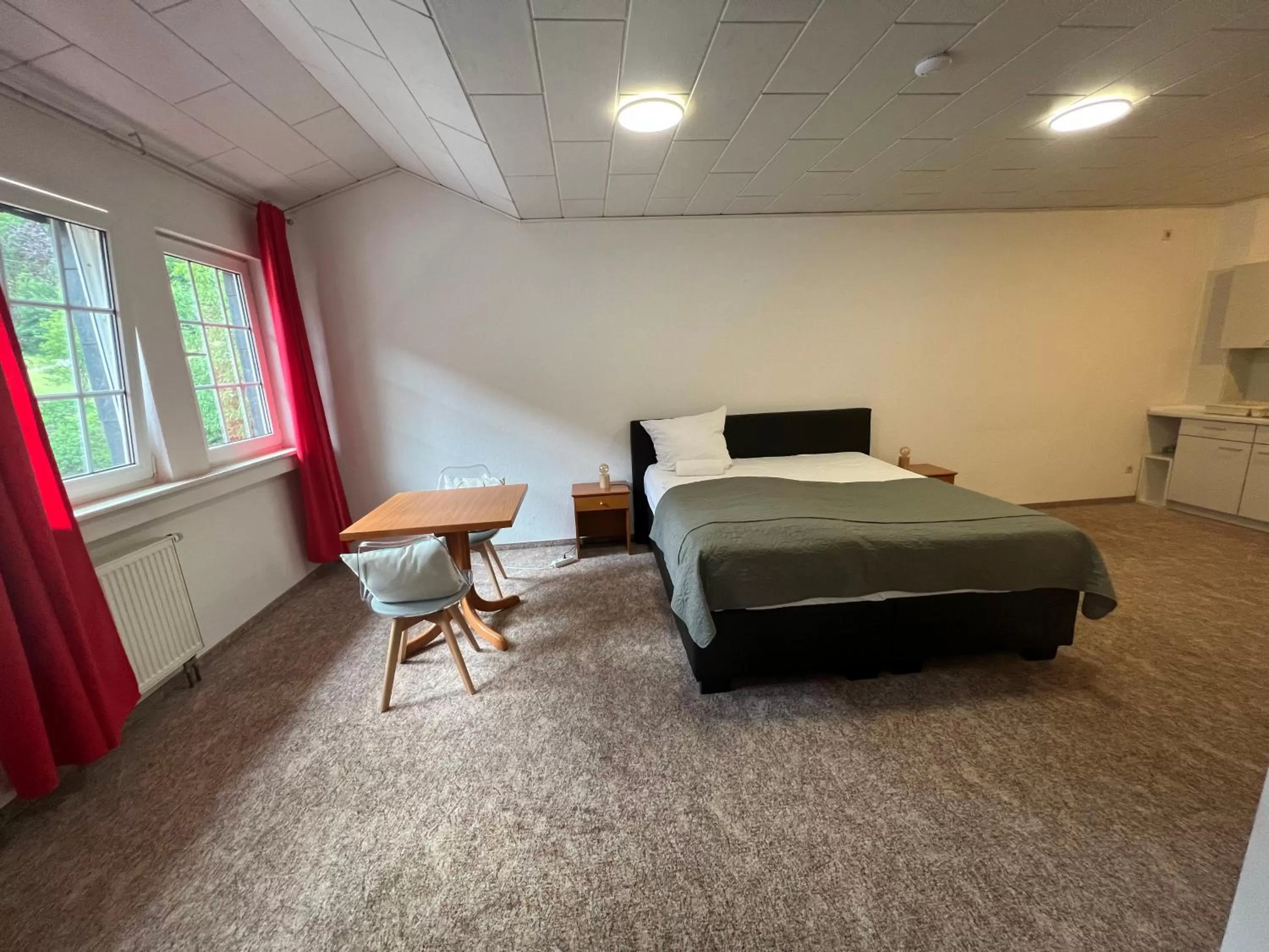 Bed in Hotel Rehkitz