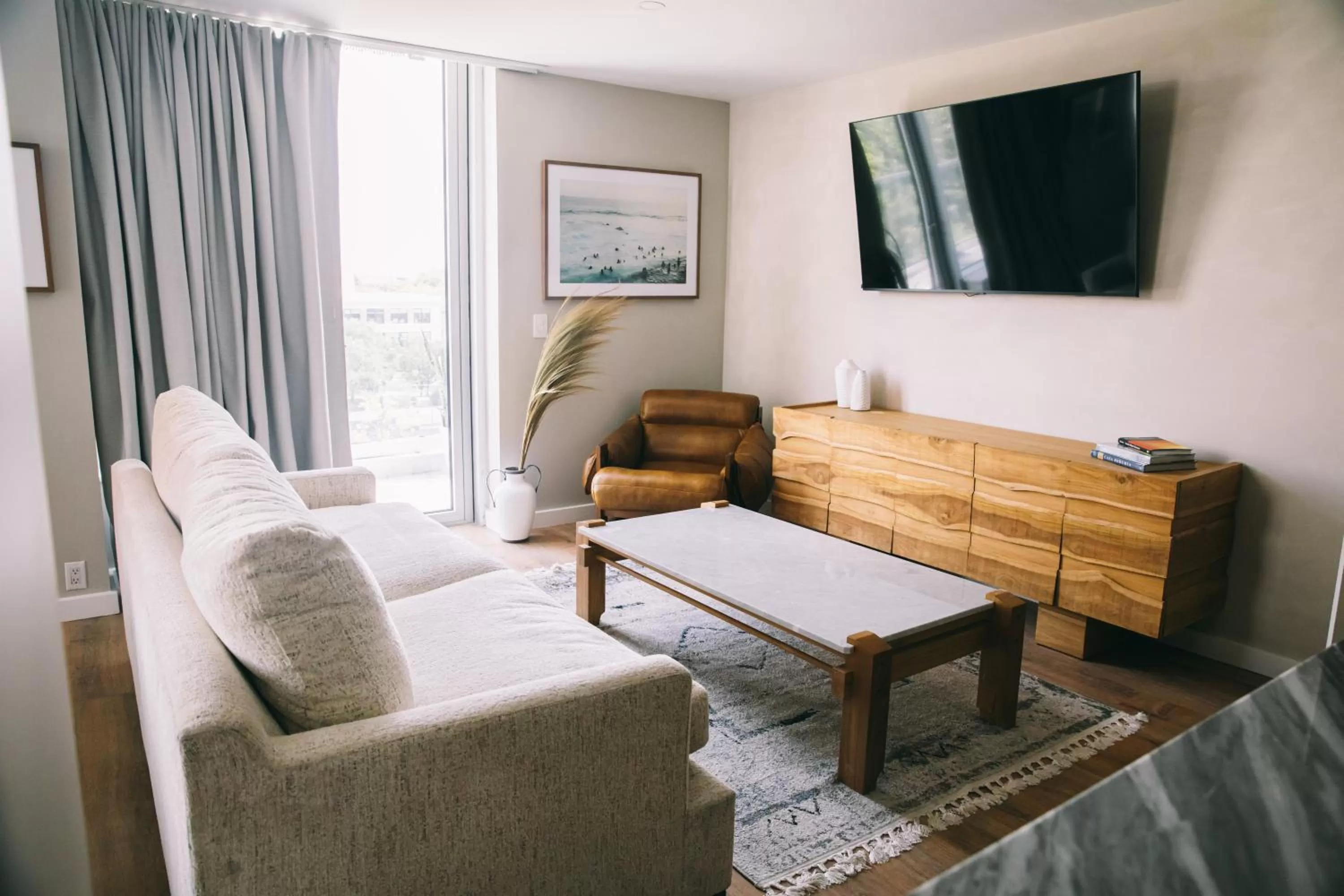 Living room in CODA Williamsburg