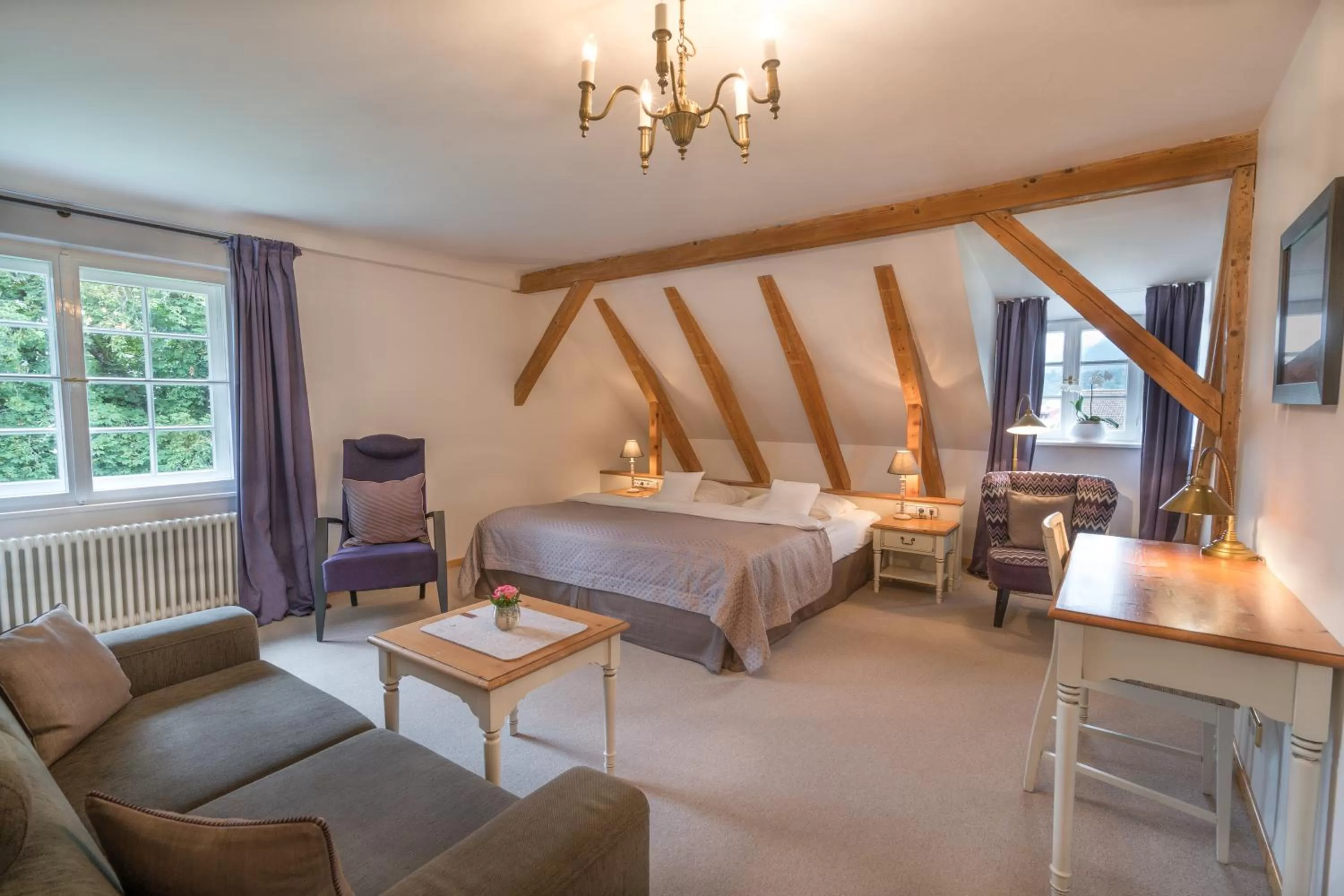 Photo of the whole room, Bed in Geldernhaus Hotel garni