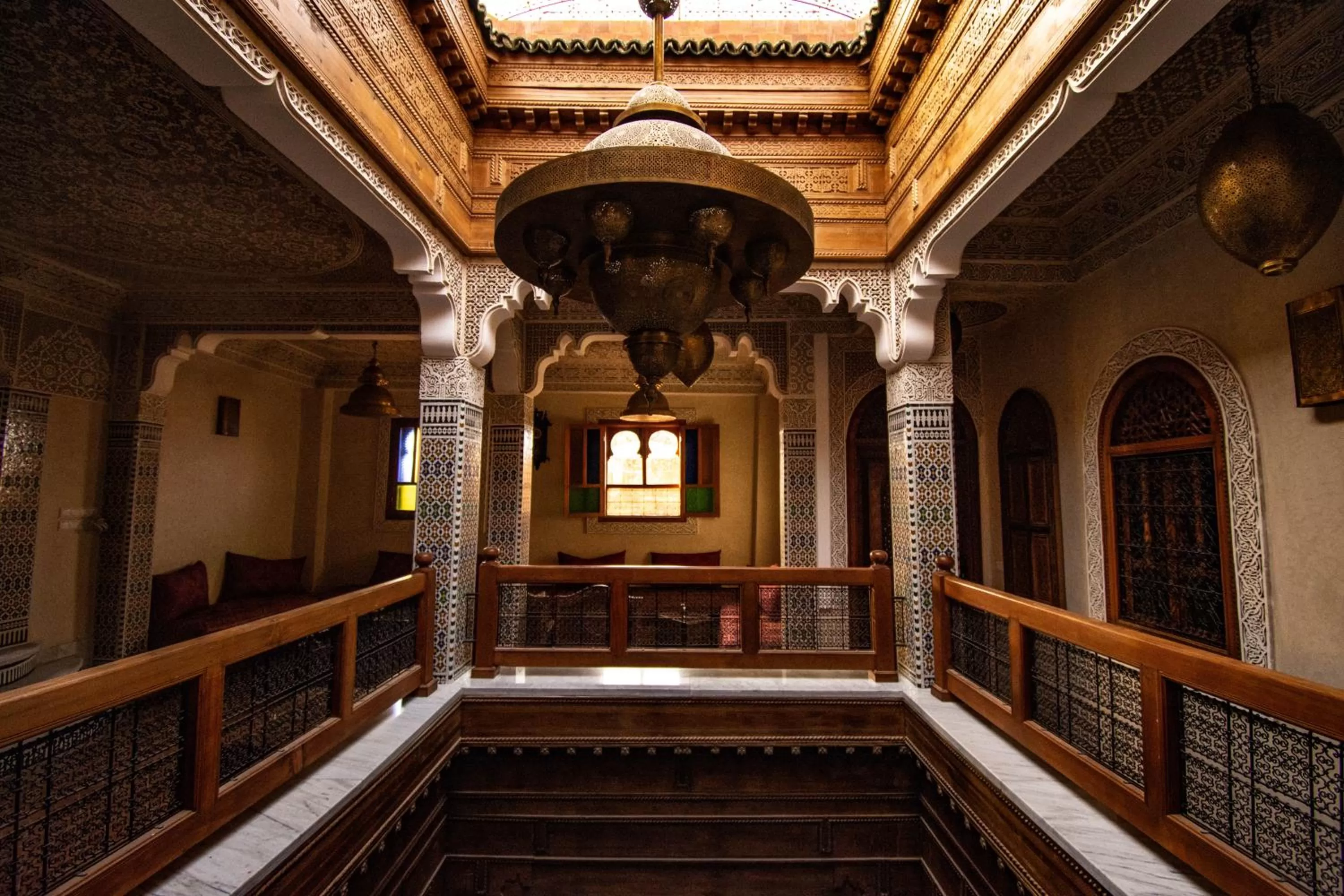 Seating area in Riad le petit ksar