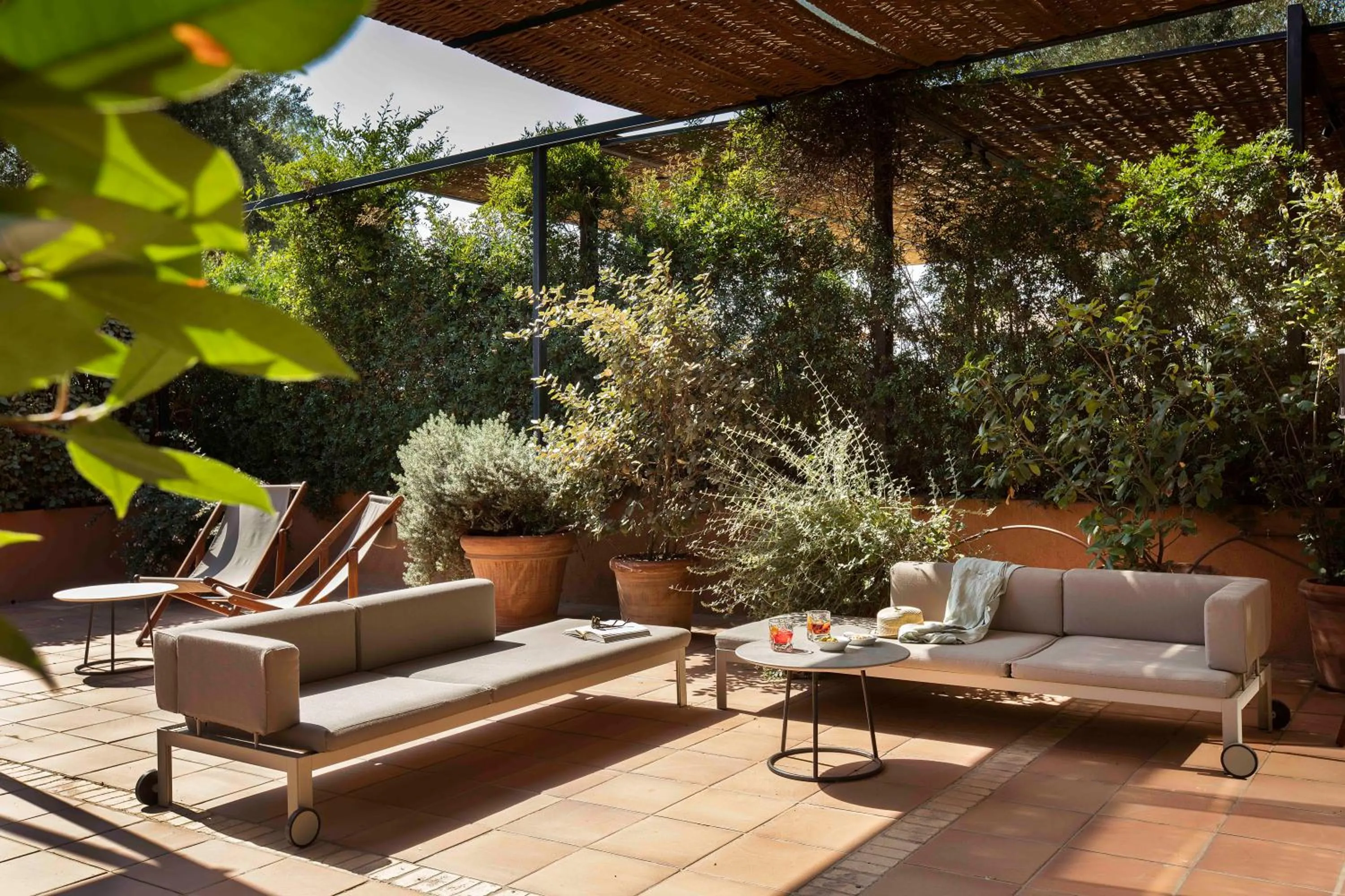 Patio in Hotel Peralada Wine Spa & Golf