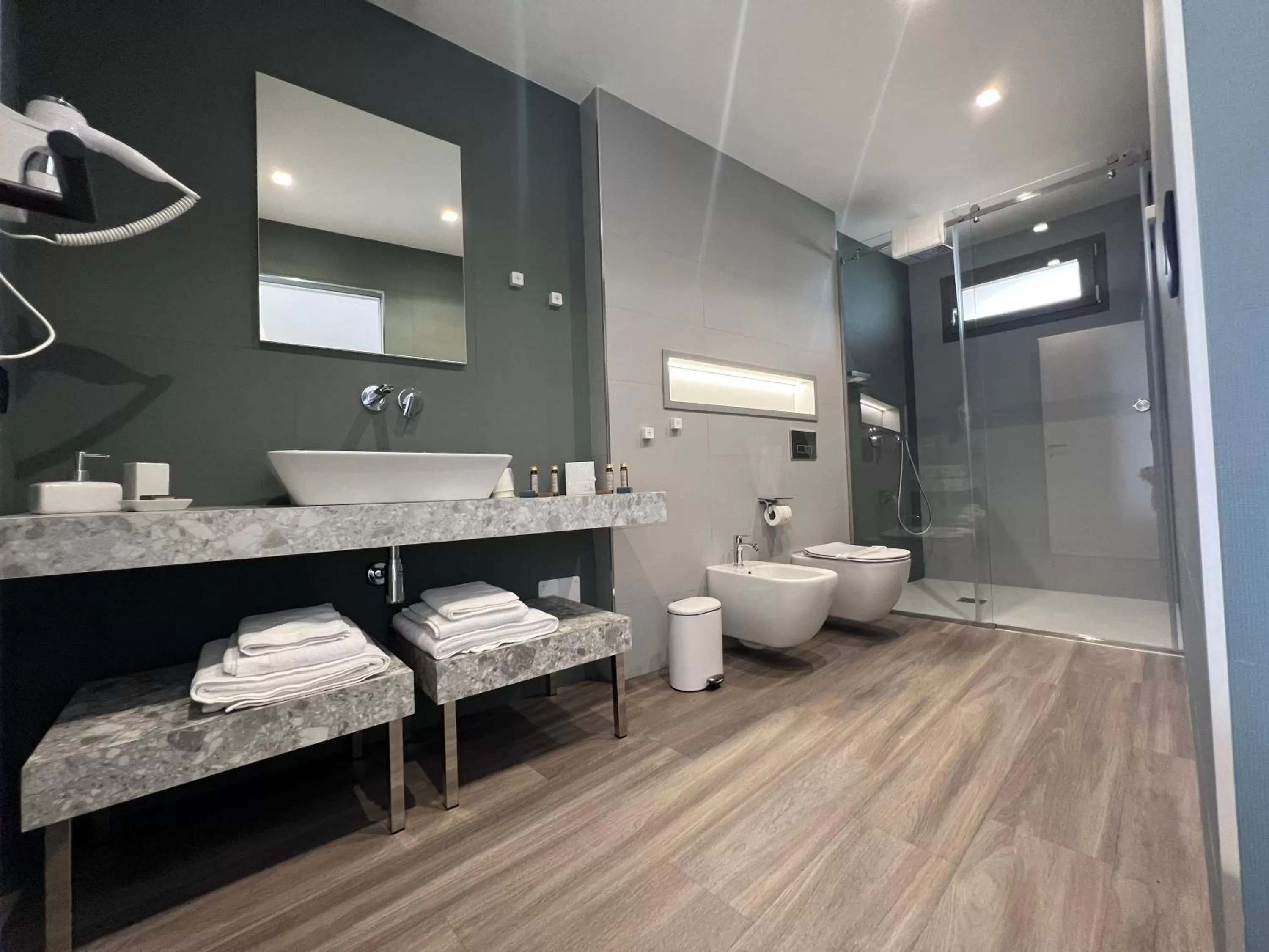 Bathroom in RoccaRegina Hotel