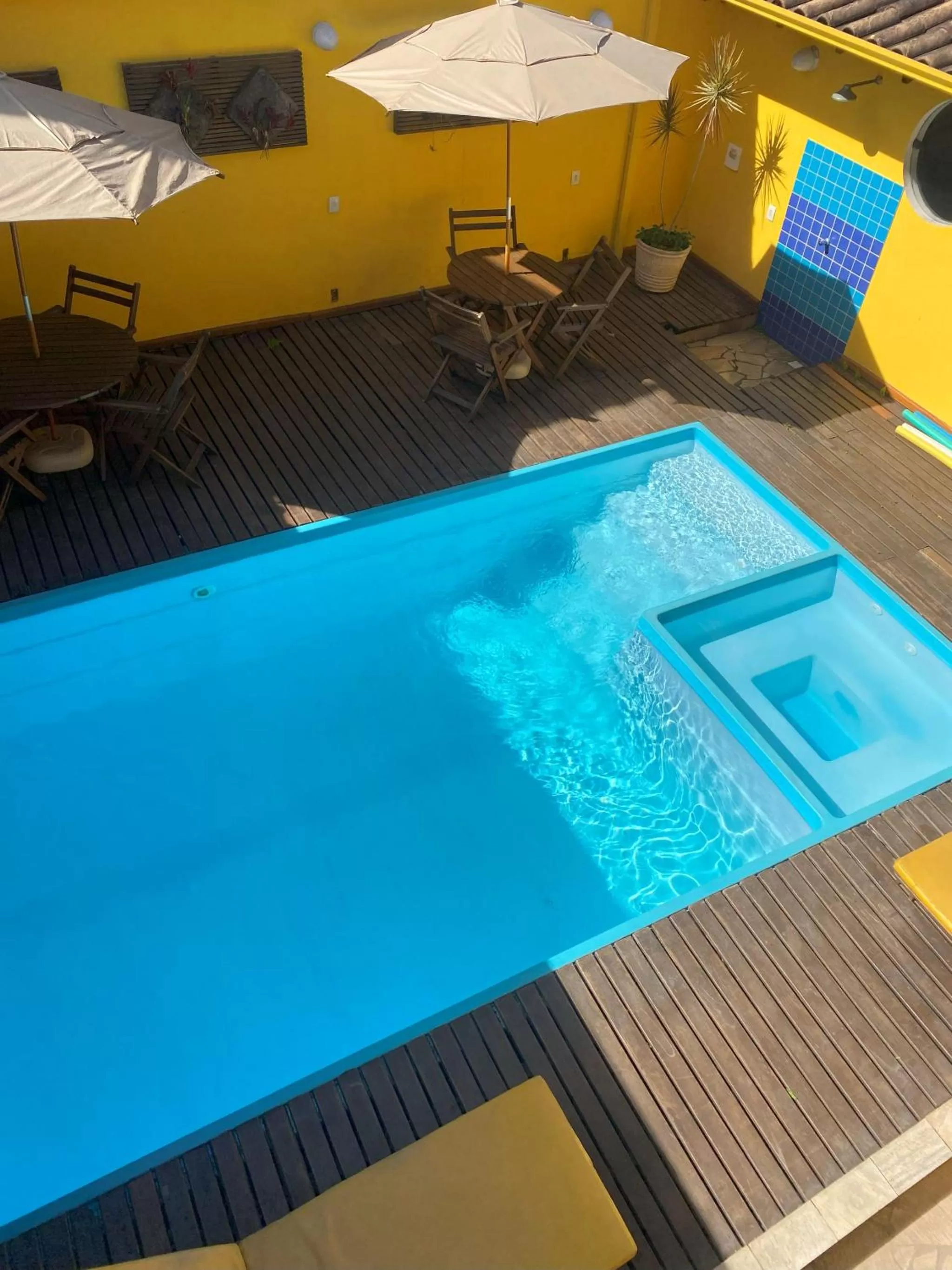 Pool view in Pousada Maravilha de Paraty
