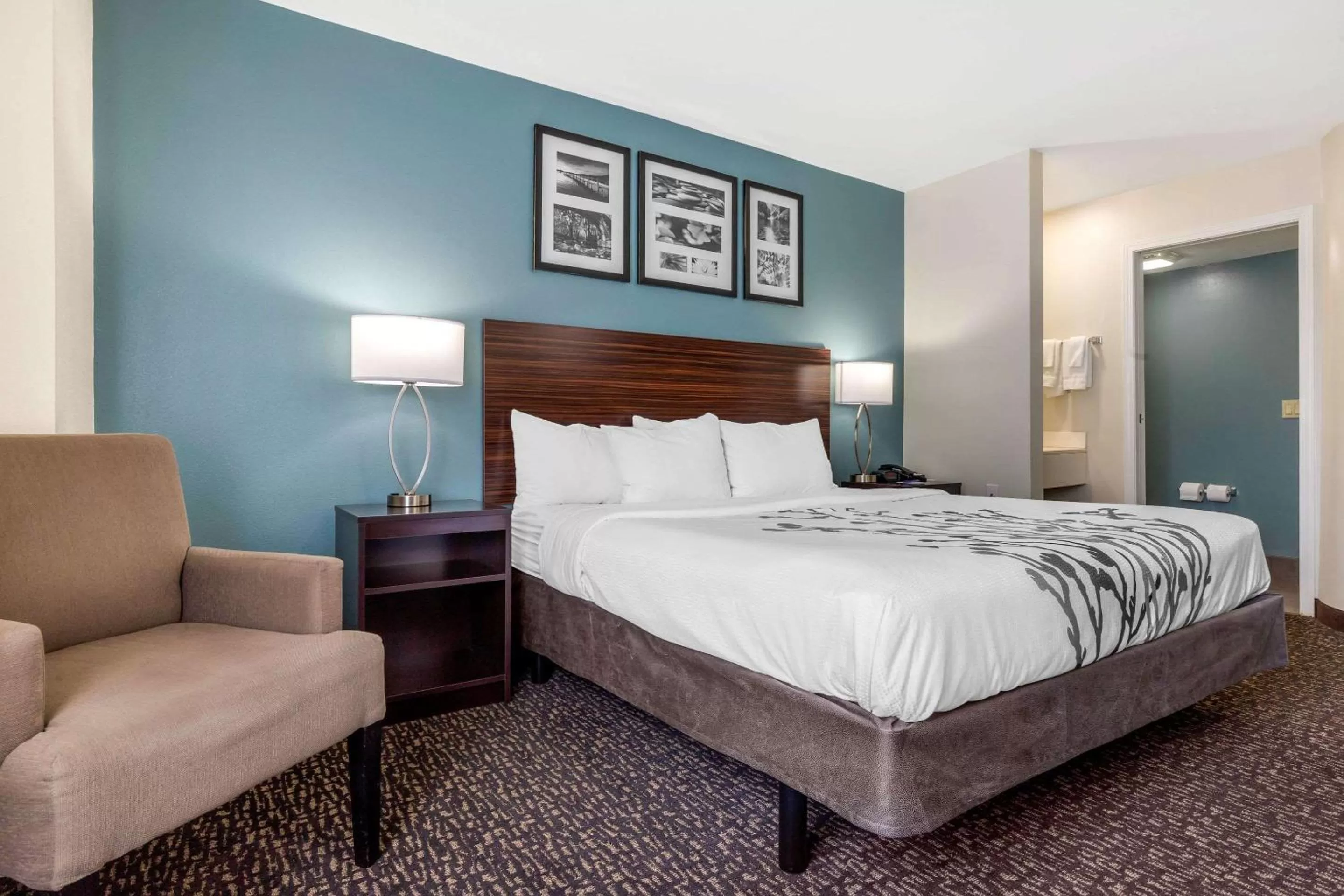 Bedroom, Bed in Sleep Inn & Suites