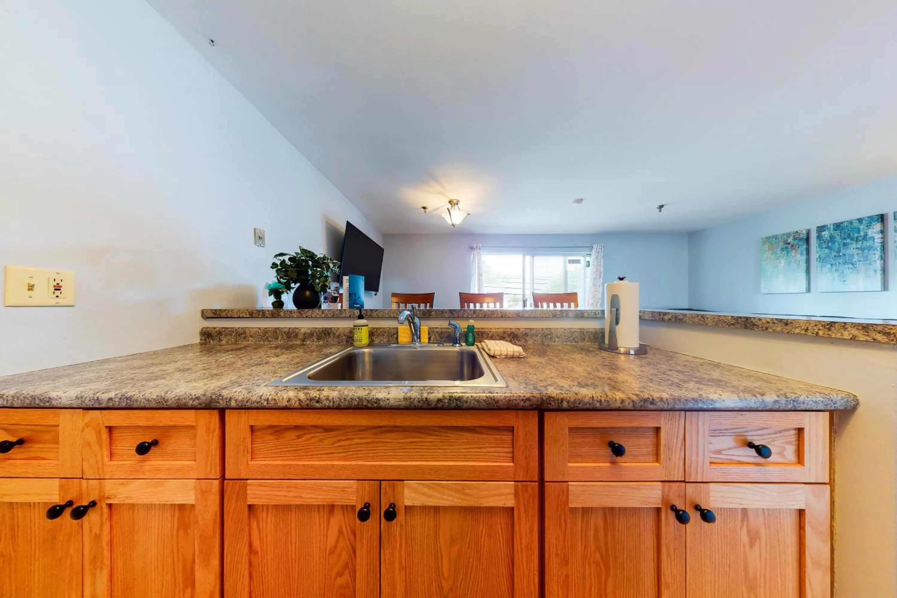 Kitchen/Kitchenette in Lake Winnipesaukee Retreat