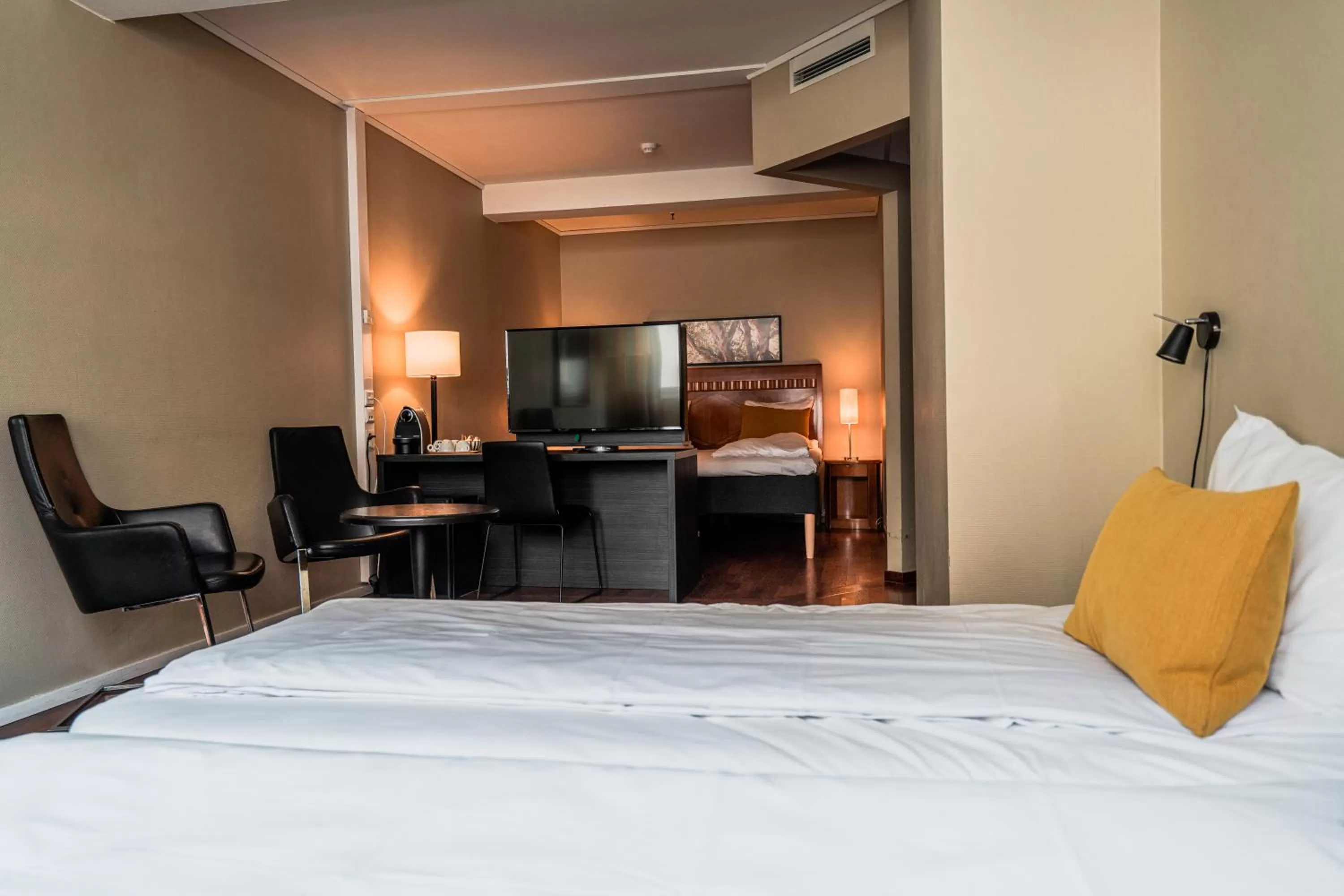 Bed in First Hotel Millennium