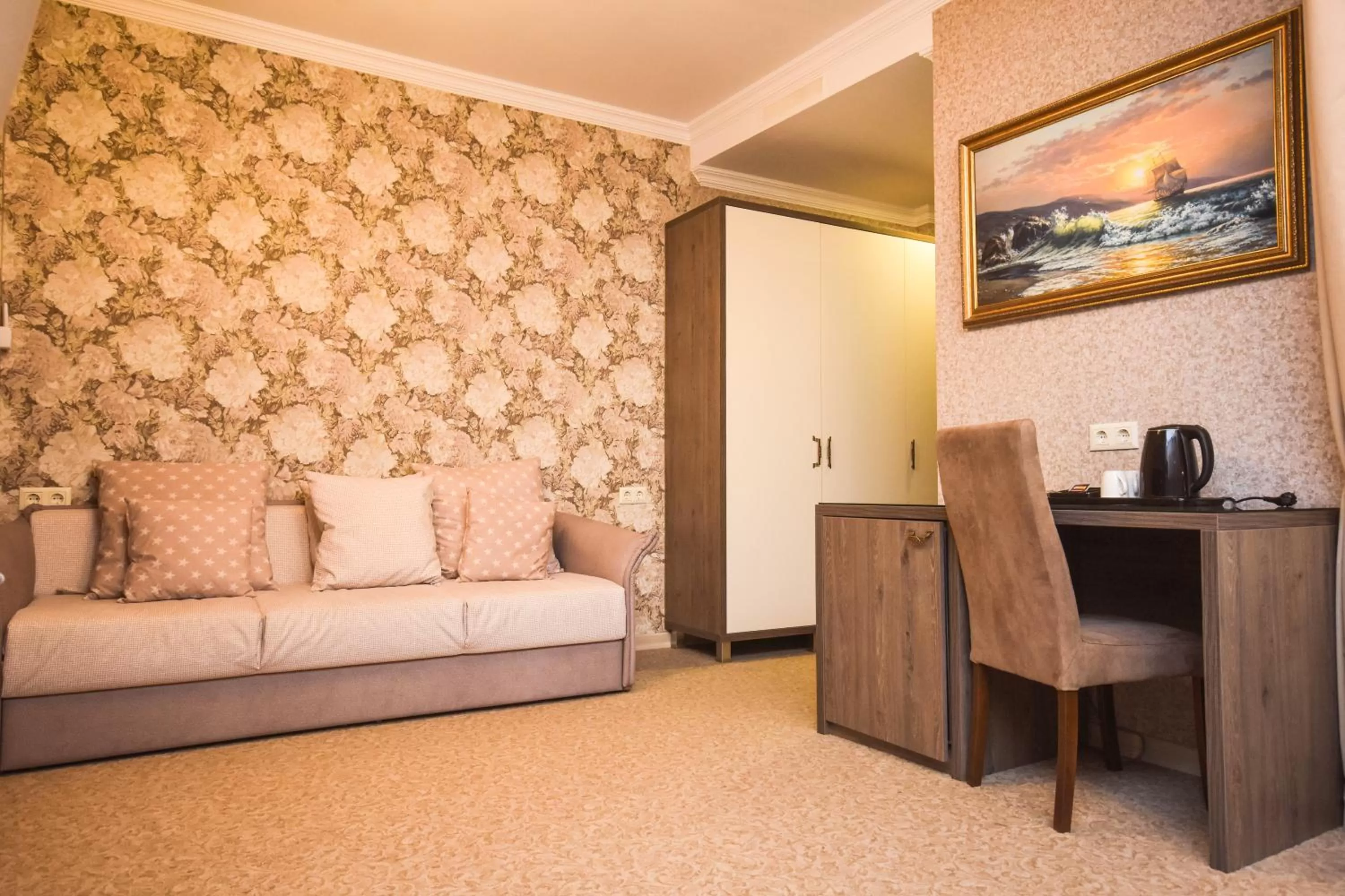 Seating area, Bed in Old Garden Hotel Batumi