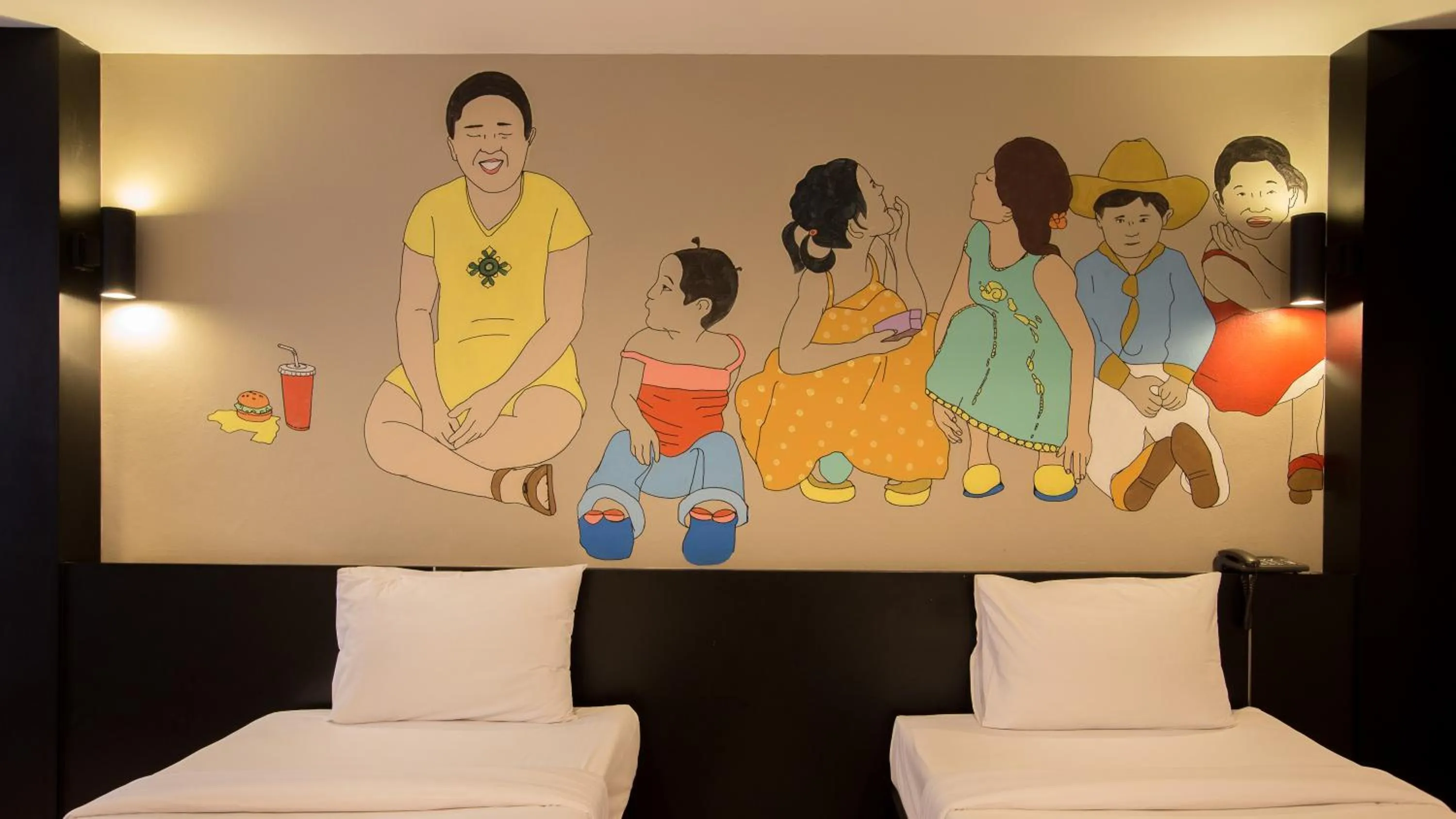 Bedroom, Bed in Pen Ta Hug Hotel