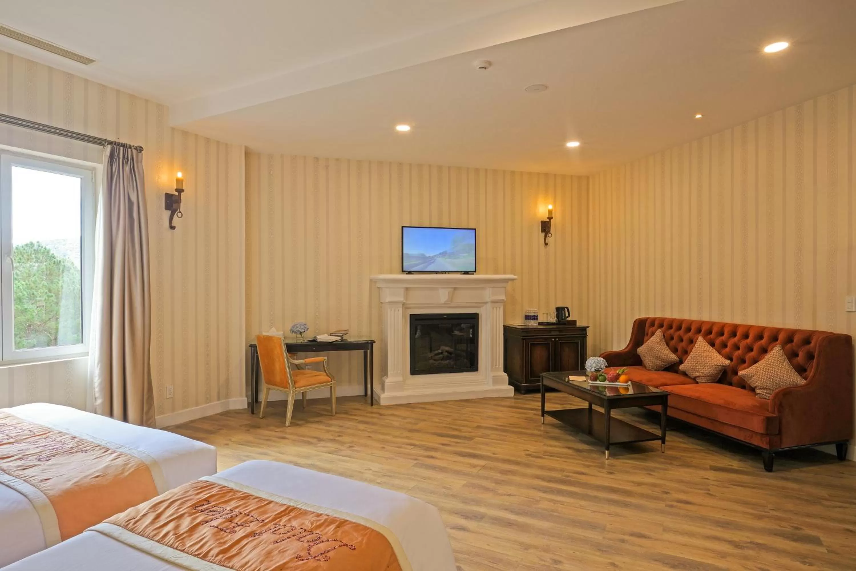 Living room, Bed in Dalat Edensee Lake Resort & Spa