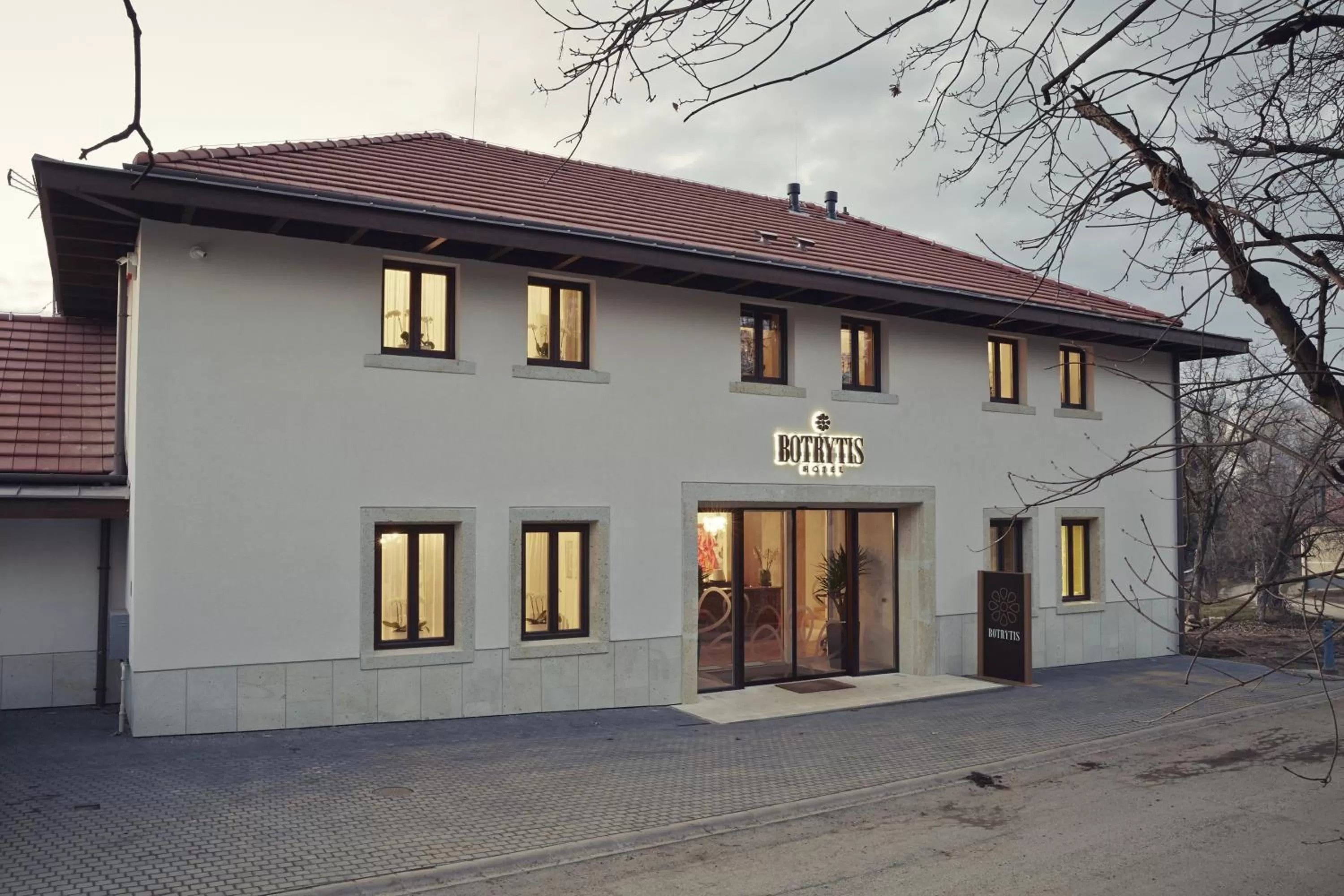 Facade/entrance in Botrytis Borhotel