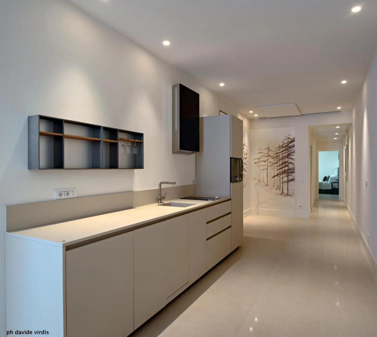 Kitchen or kitchenette in Hotel Villa Belvedere