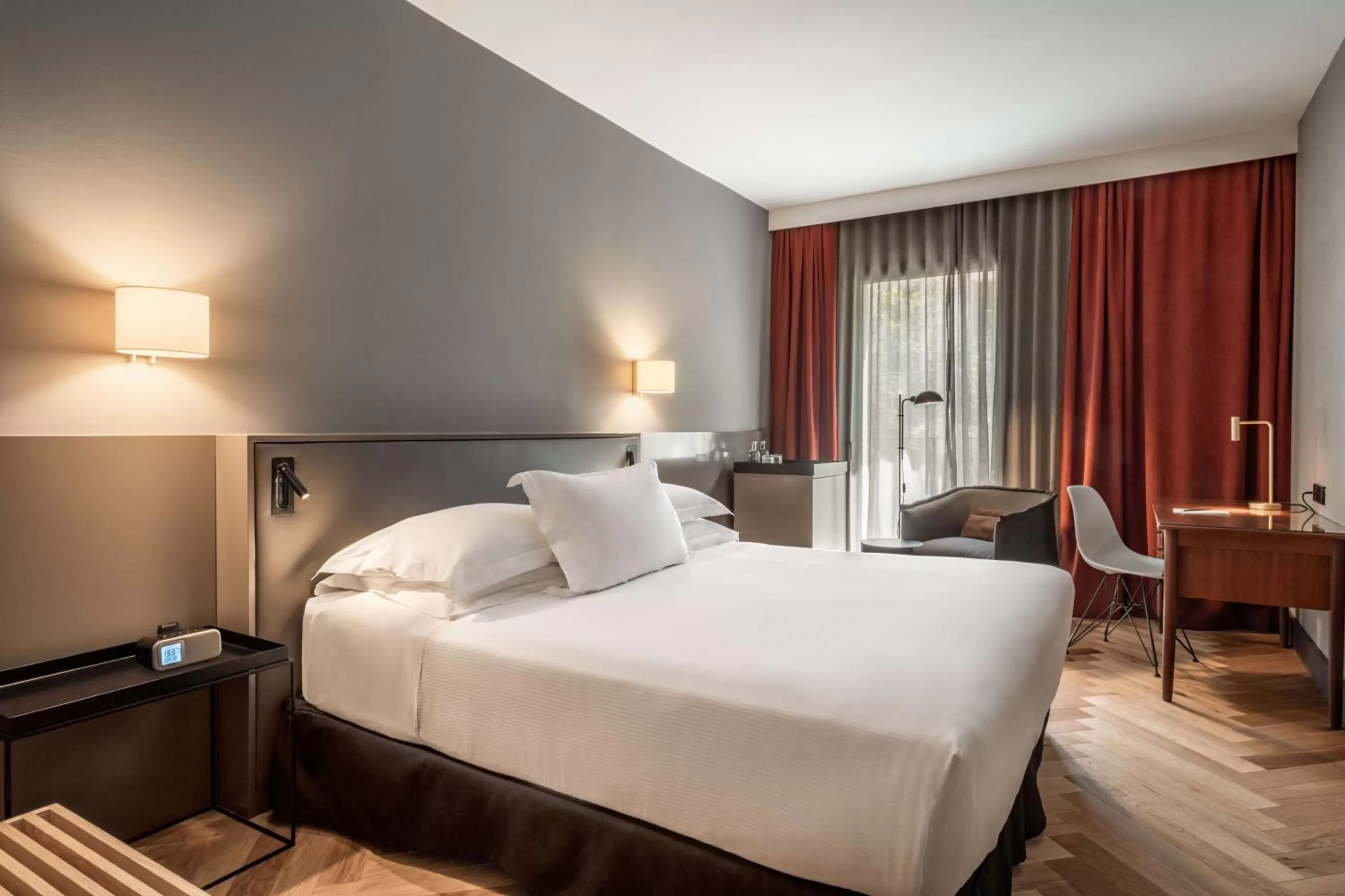 Bedroom, Bed in Alexandra Barcelona Hotel, Curio Collection by Hilton