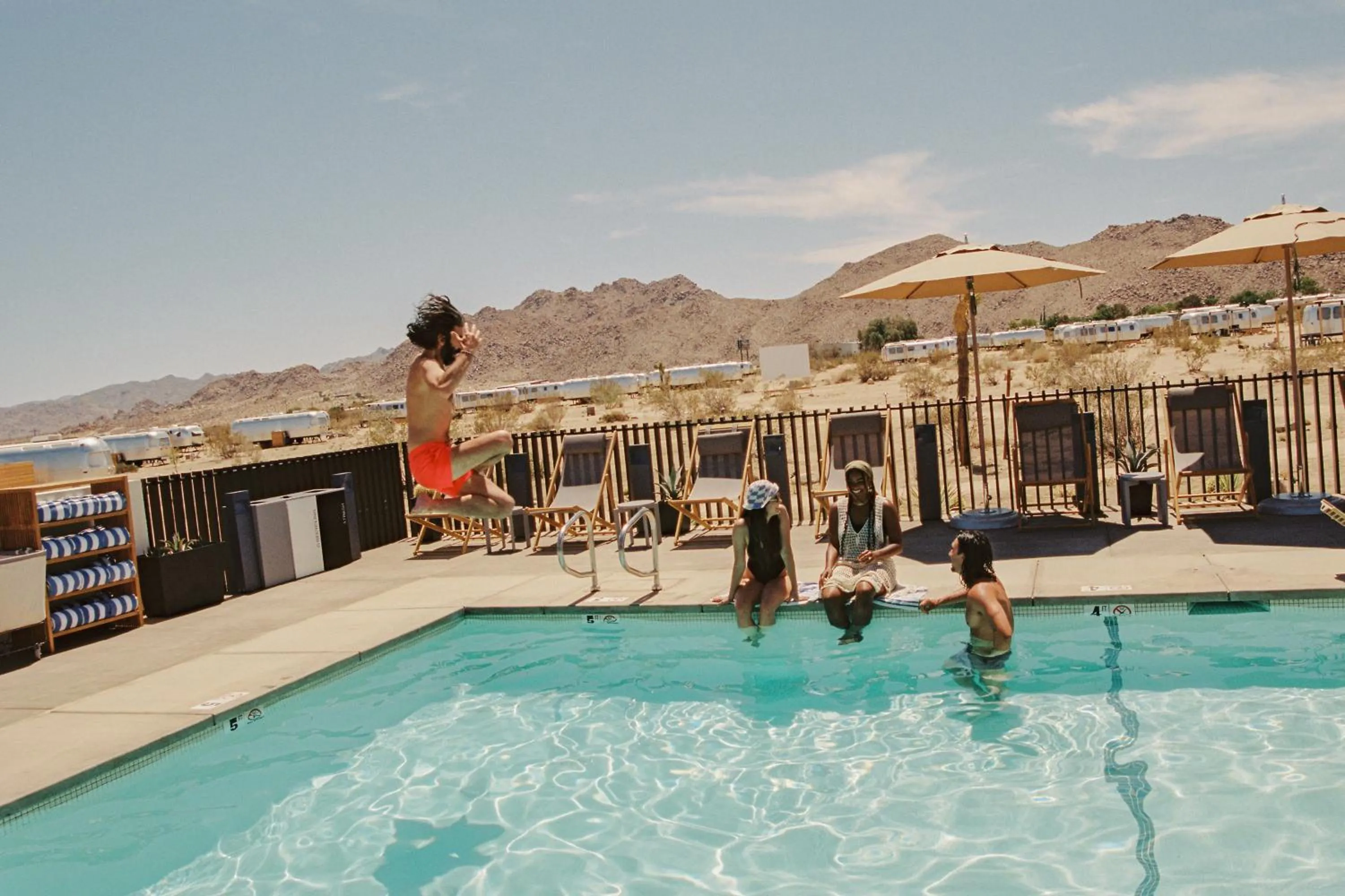 Swimming pool in AutoCamp Joshua Tree