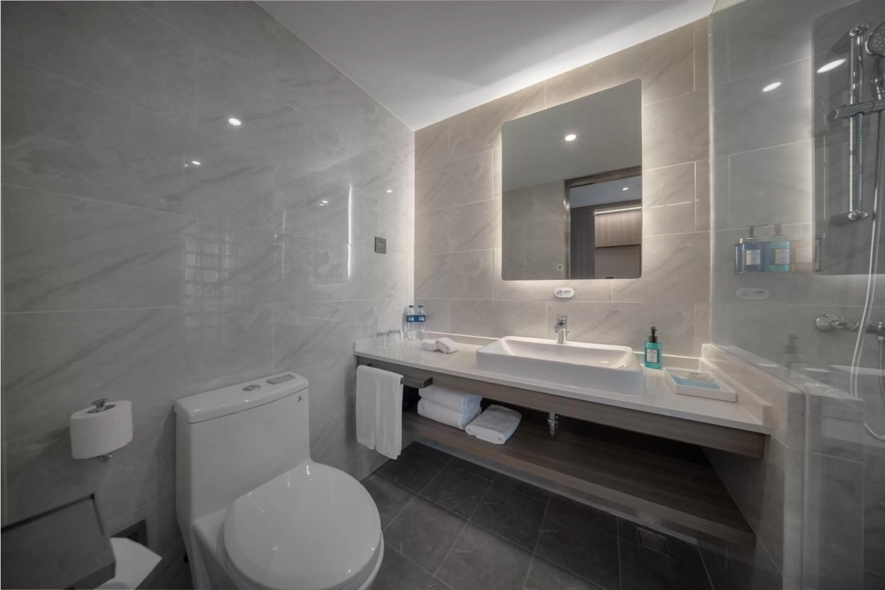 Bathroom in Holiday Inn Express Shanghai Jinqiao Central by IHG