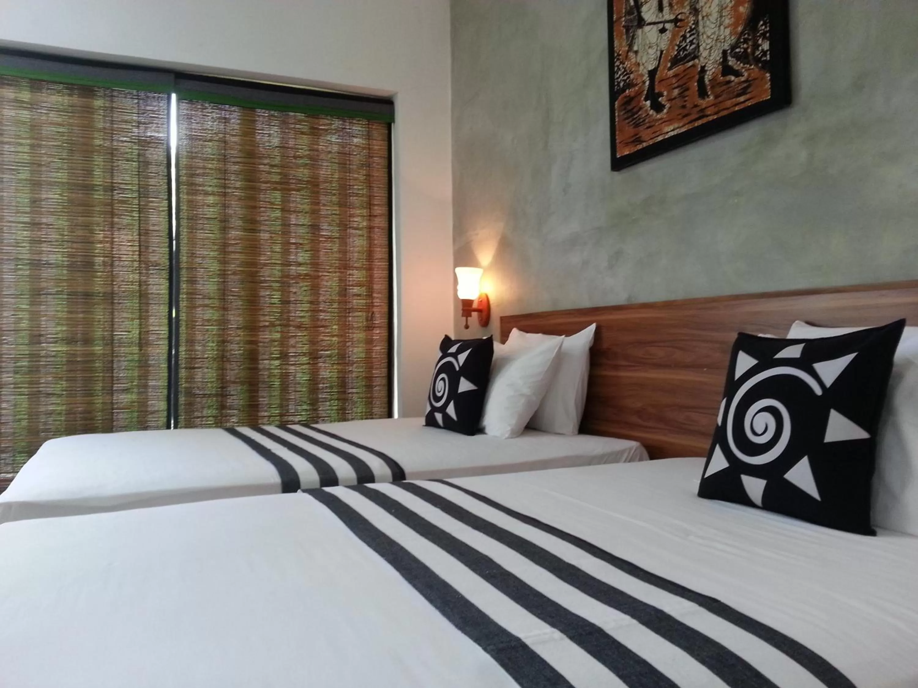 Bed in Green Wood Villa Negombo