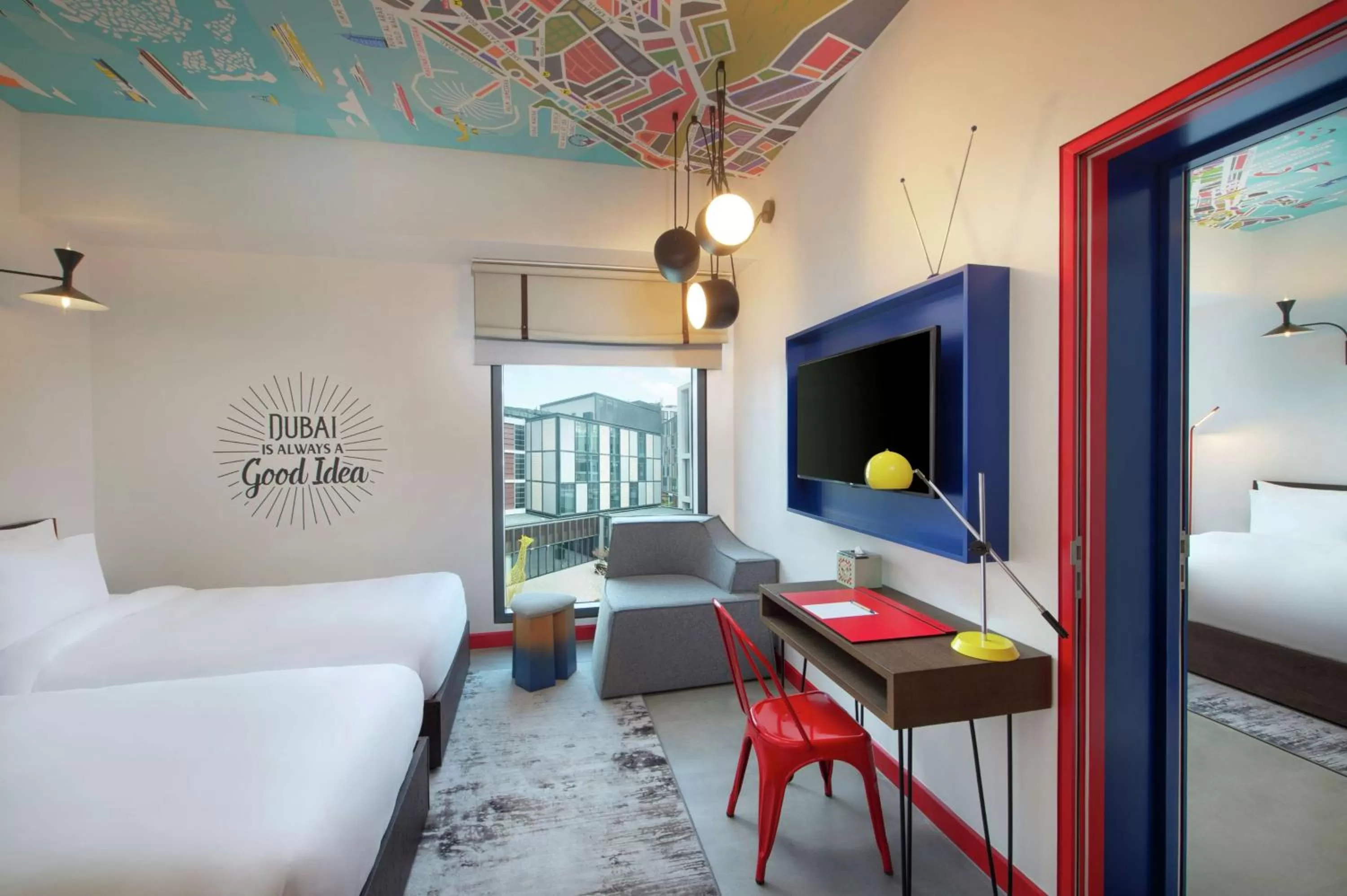 Bed in Hampton by Hilton Dubai Al Seef