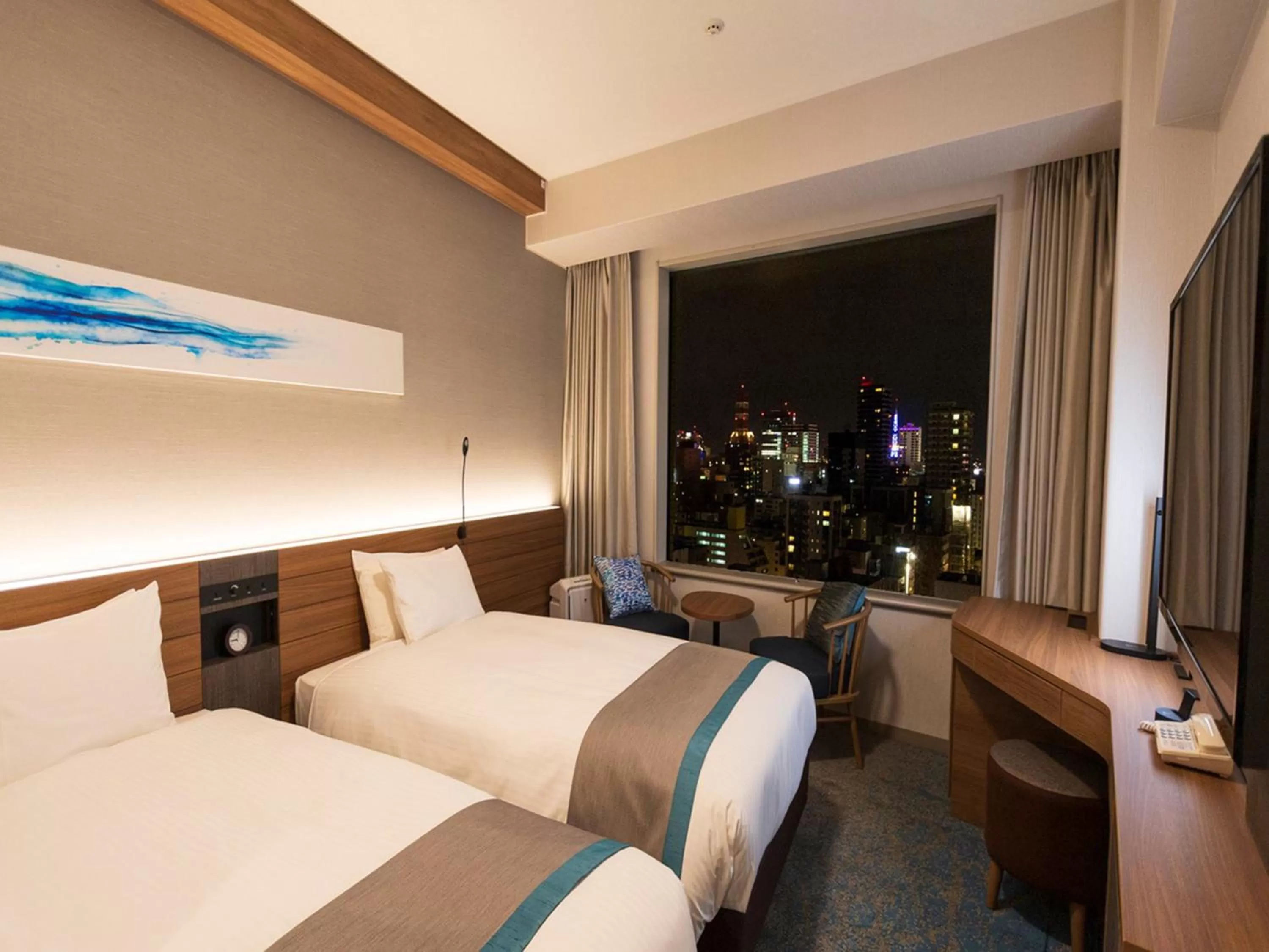 Bed in Sapporo Prince Hotel