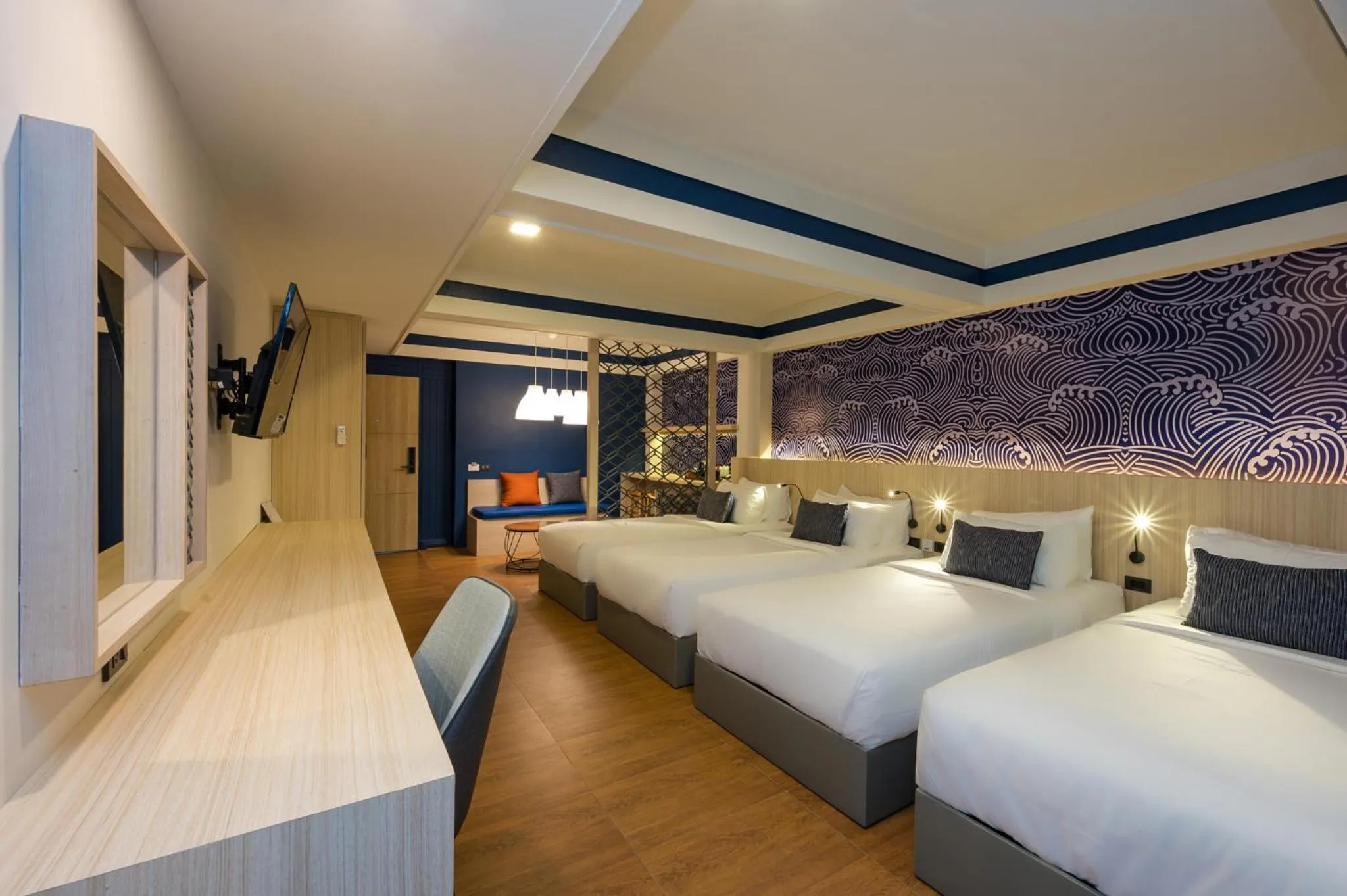 Bed in Maldives Beach Resort