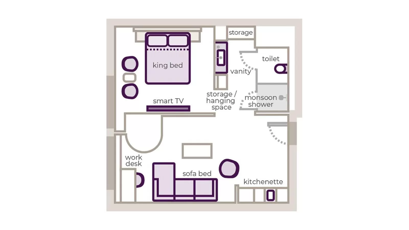 Floor plan in YOTEL Istanbul Airport, City Entrance