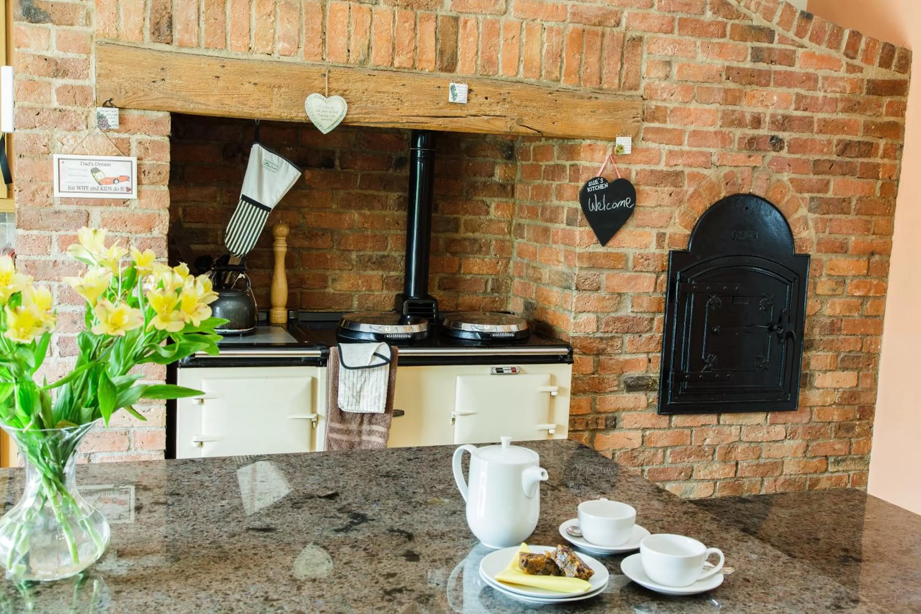 Kitchen or kitchenette in Newsham Grange Farm